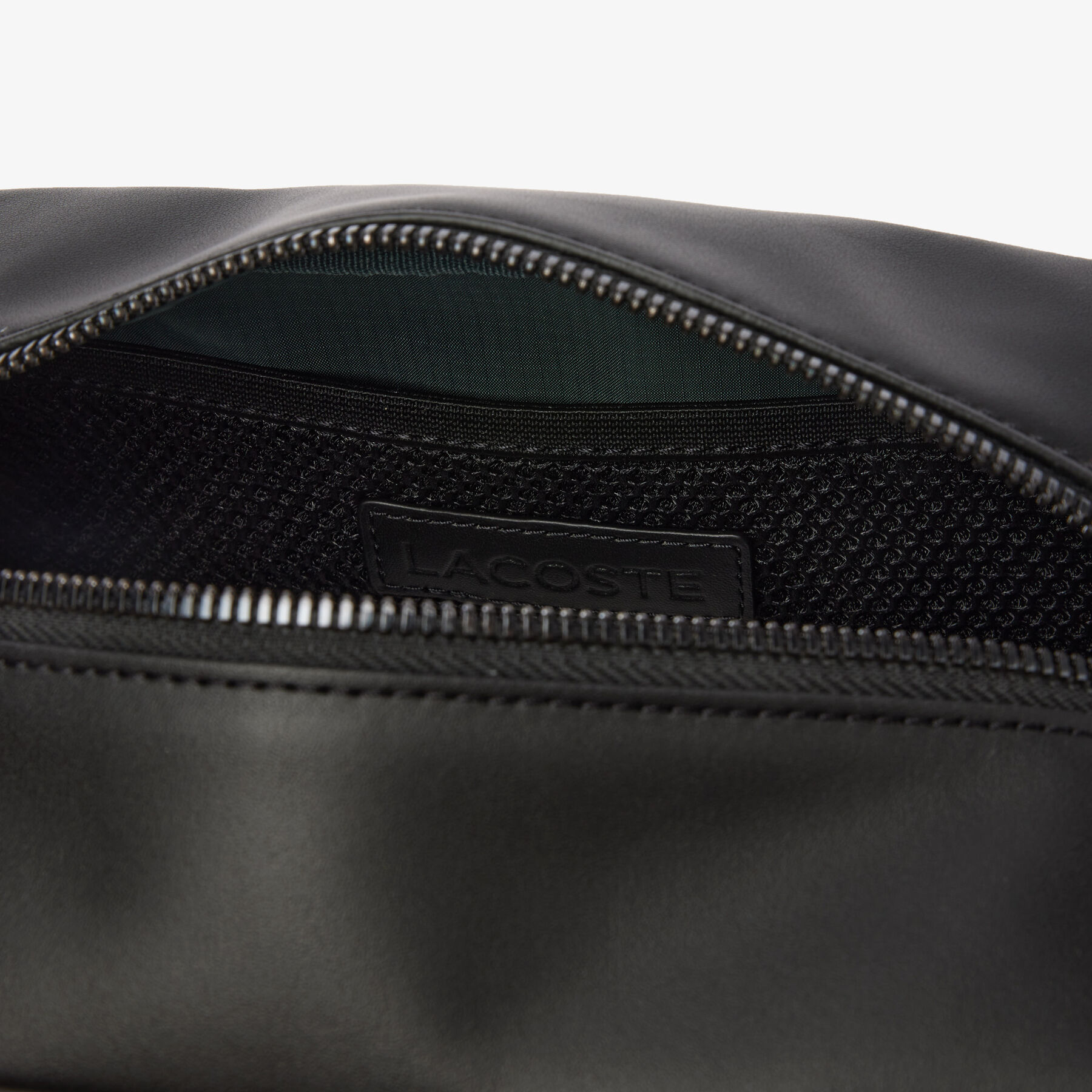 Leather Monogram Print Pouch Purse Leather Monogram Print Pouch Purse