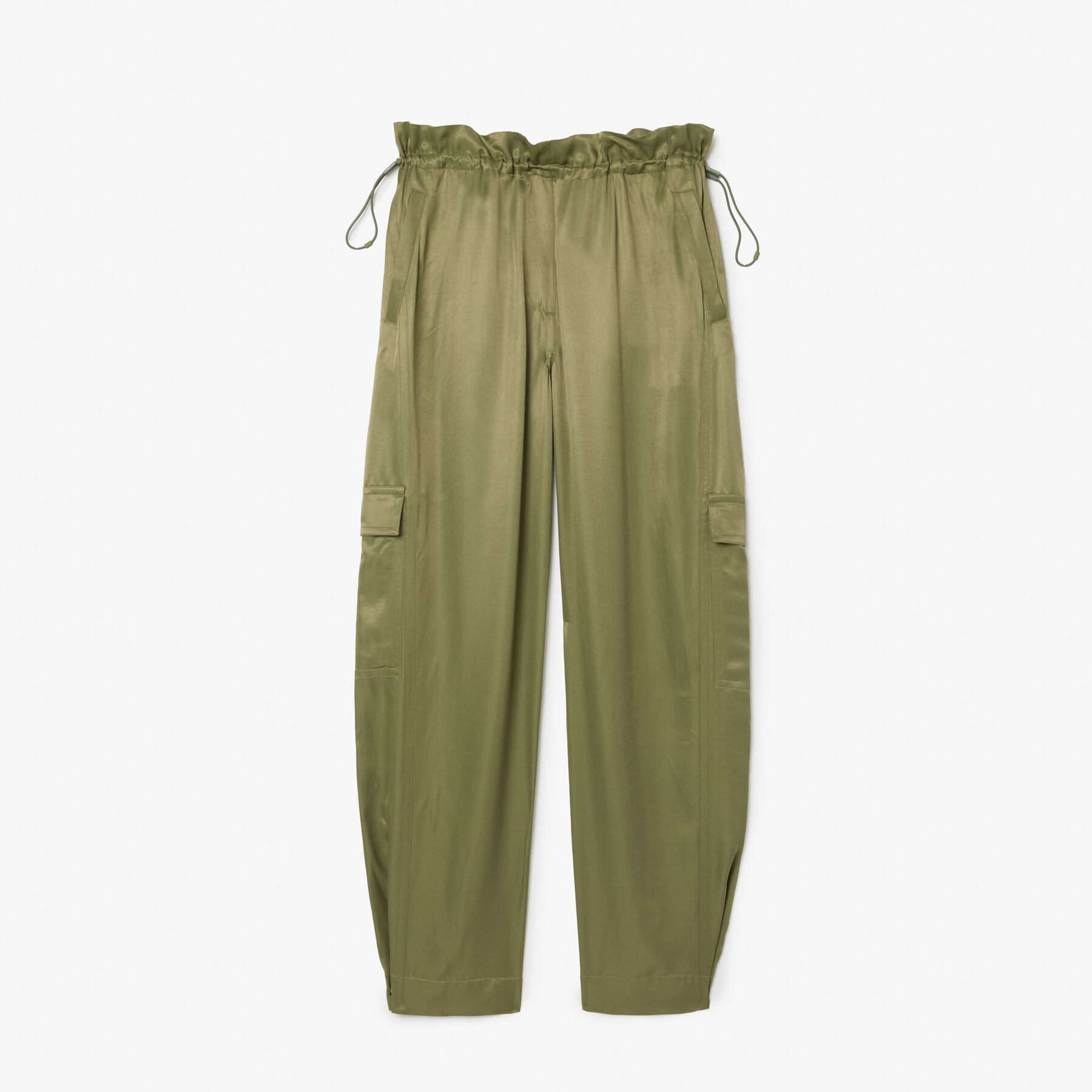 Oversized Satin Cargo Pants lacoste oversized satin cargo pants