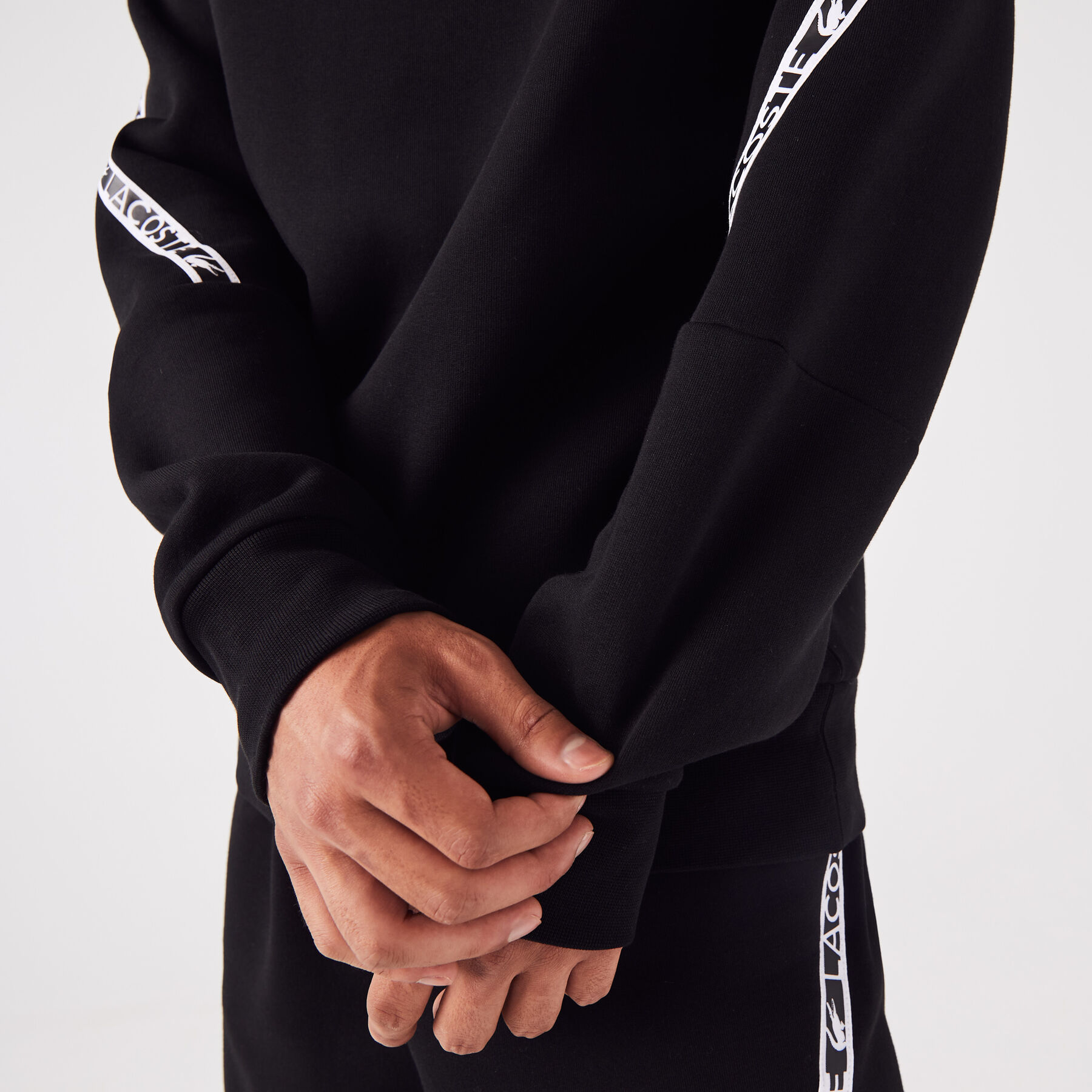 men s lacoste classic fit branded sweatshirt