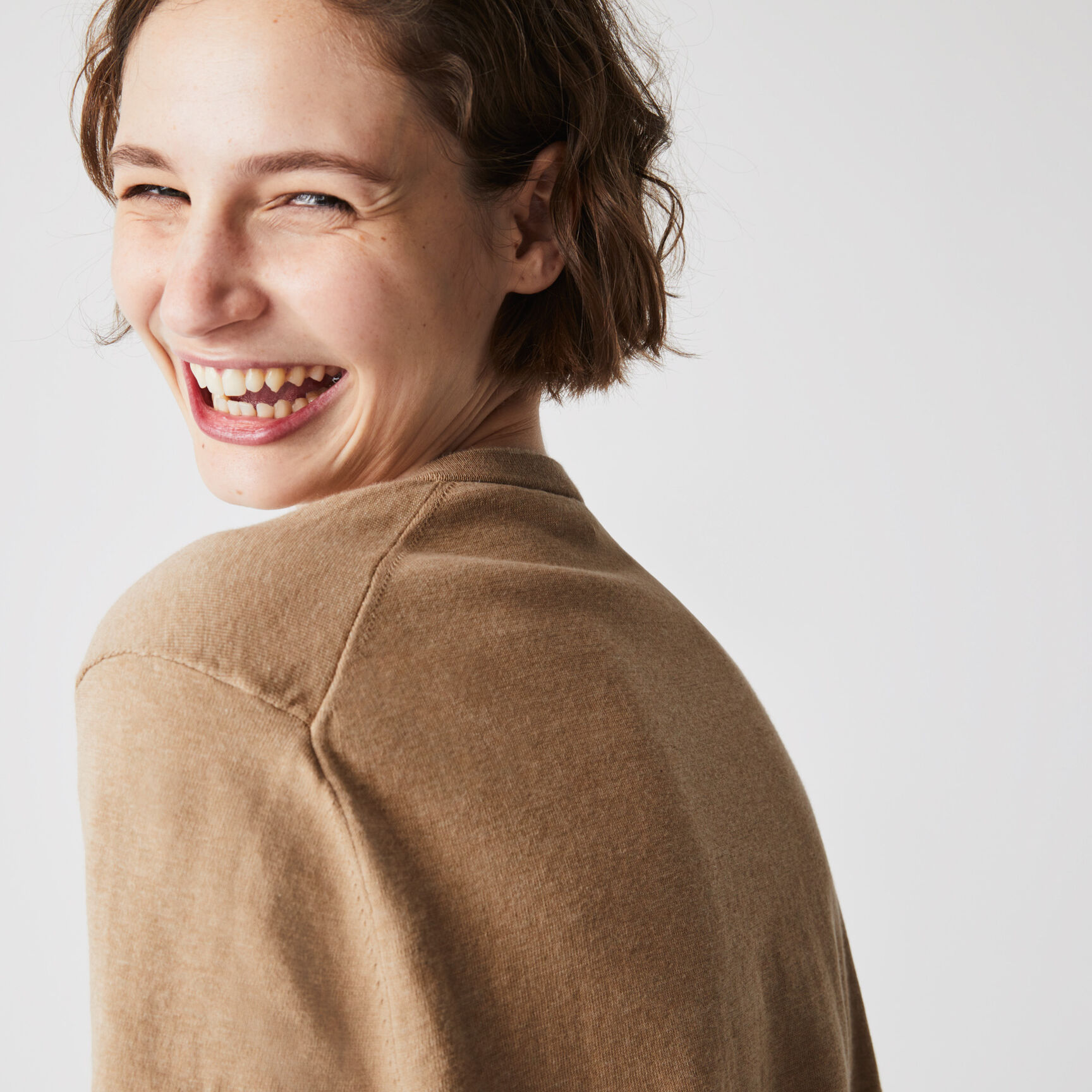 Women&rsquo;s V-neck Loose Organic Cotton Sweater