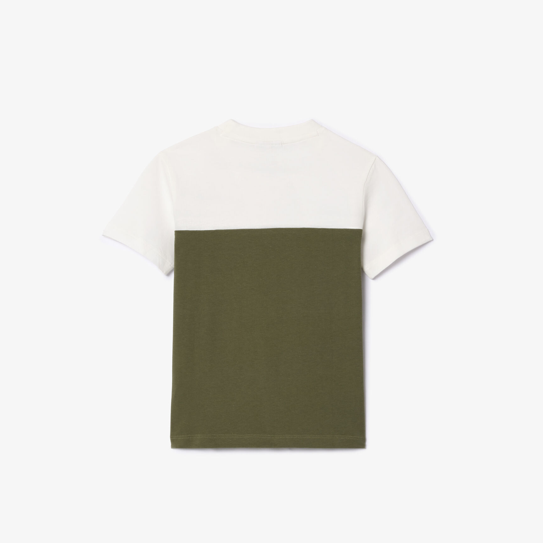 Kids' Lacoste Colourblock Organic Cotton Jersey T-shirt