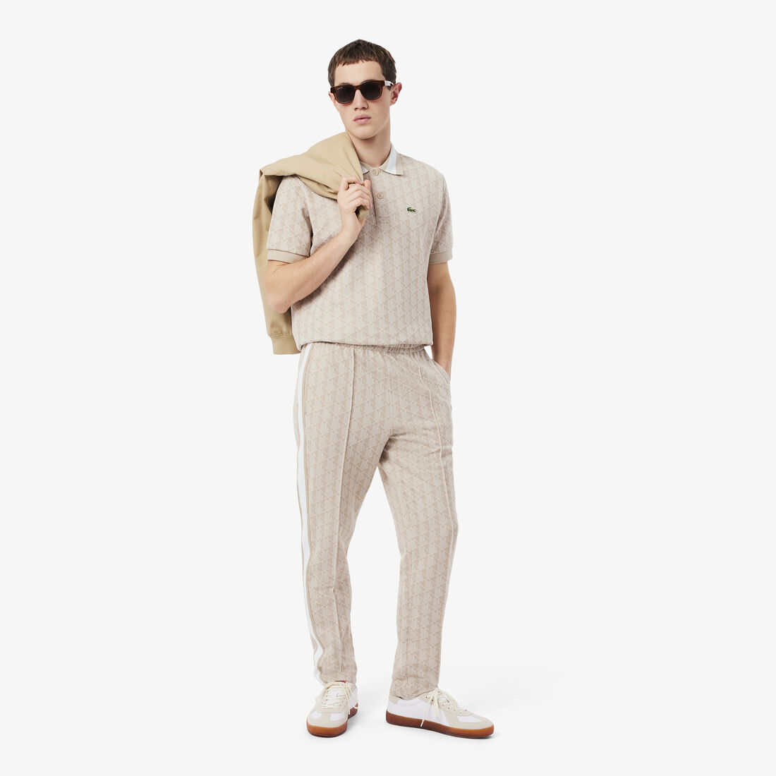 Classic Fit Monogram Jacquard Polo Shirt Classic Fit Monogram Jacquard Polo Shirt