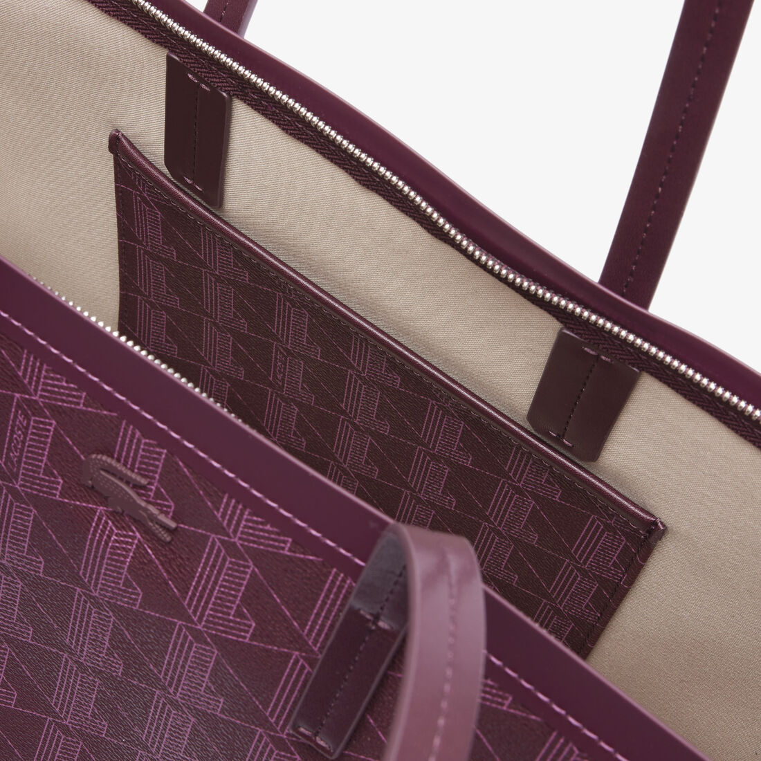 Zely Grained Tote with Pouch Zely Grained Tote with Pouch