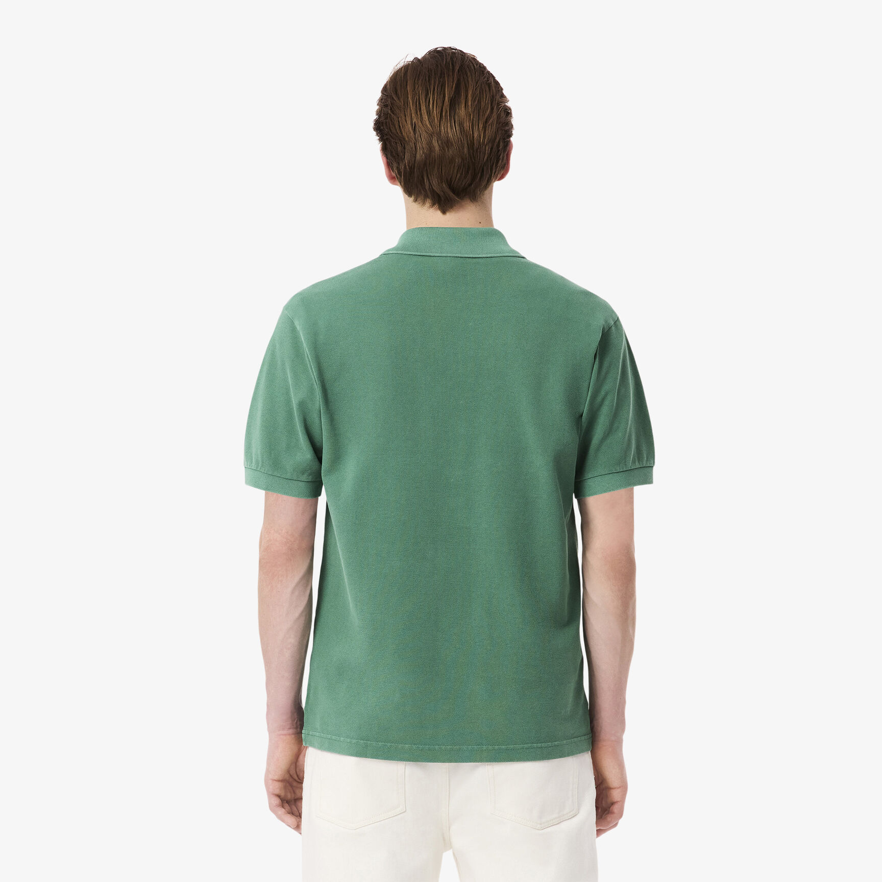 قميص بولو بقصة كلاسيكية L.12.12 ذو تأثير مغسول