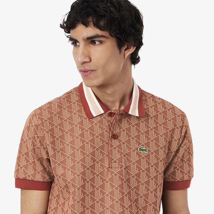 Classic Fit Monogram Jacquard Polo Shirt