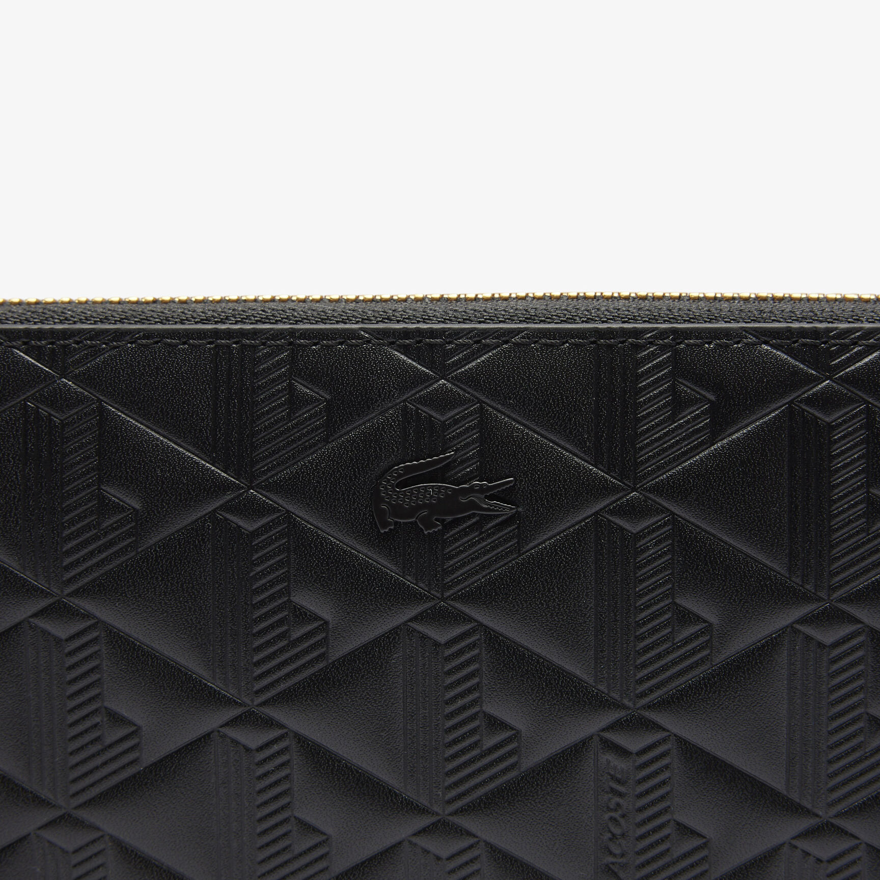 محفظة ماهيكي الجلدية المنقوشة بسحاب