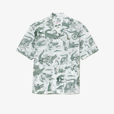 Men’s Lacoste X Netflix Short Sleeve Printed Shirt
