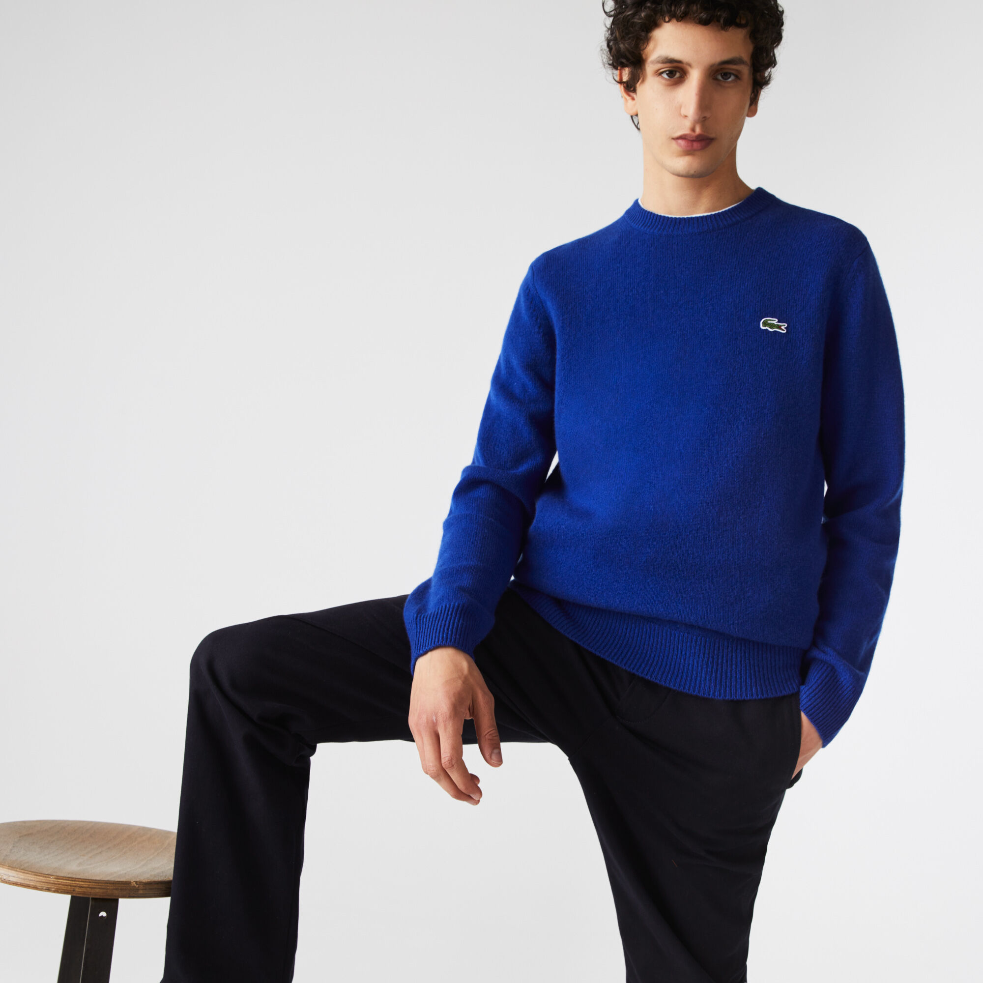 Buy Men s Crew Neck Cashmere Sweater Lacoste SA