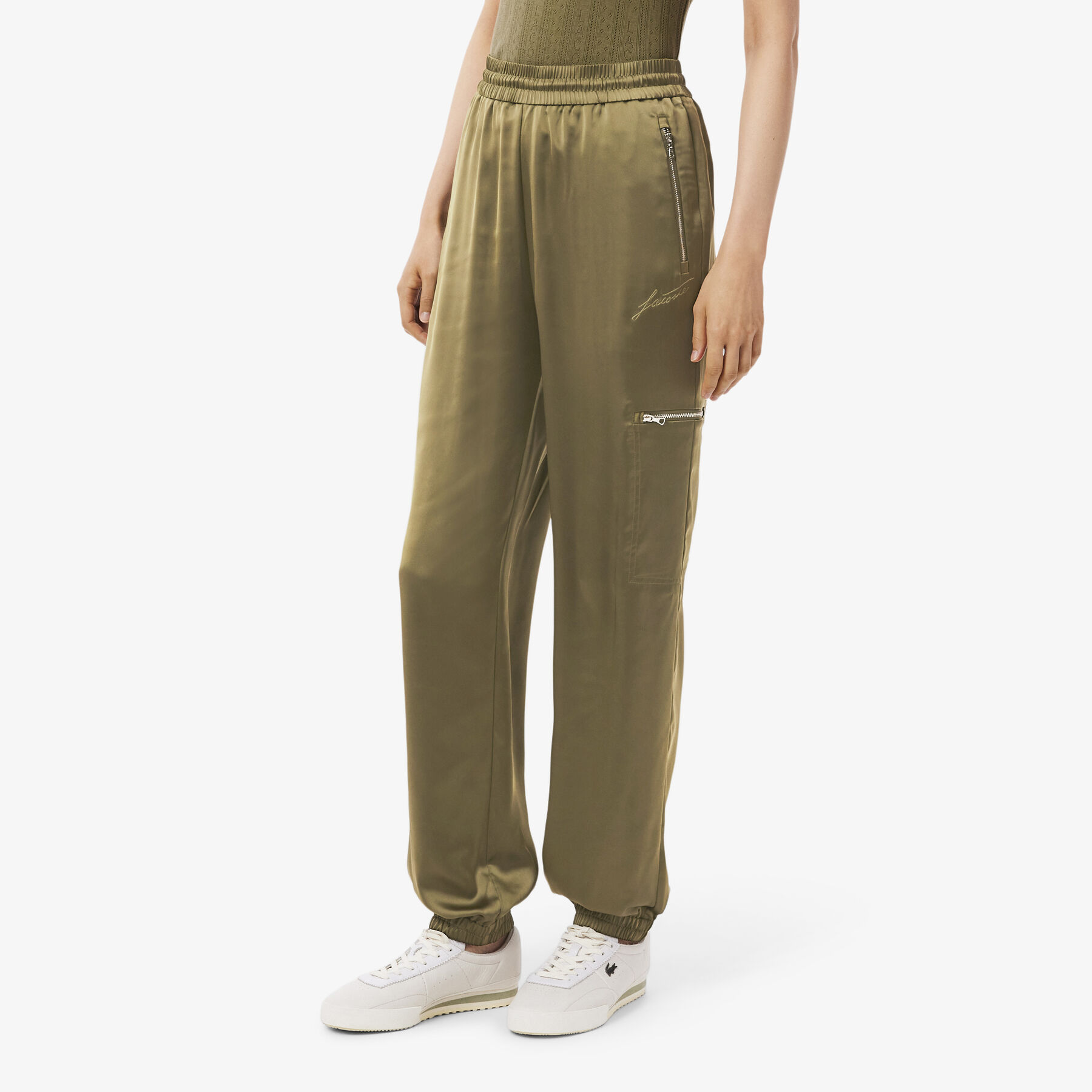 Oversized Satin Sweatpants lacoste oversized satin sweatpants