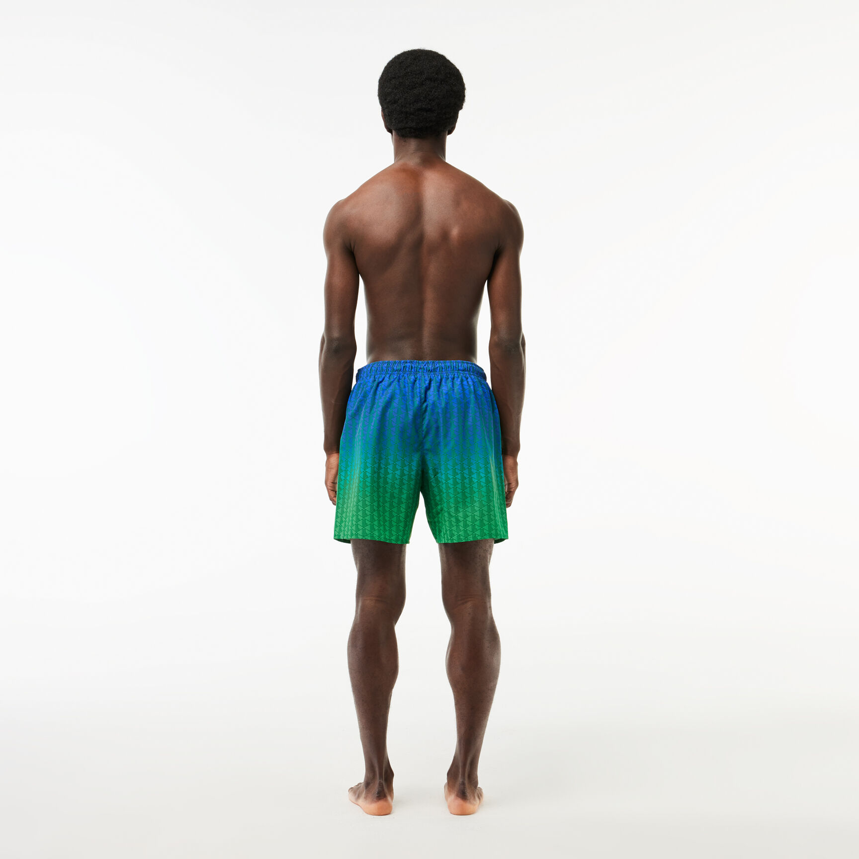 Ombr&eacute; Effect Monogram Swim Trunks