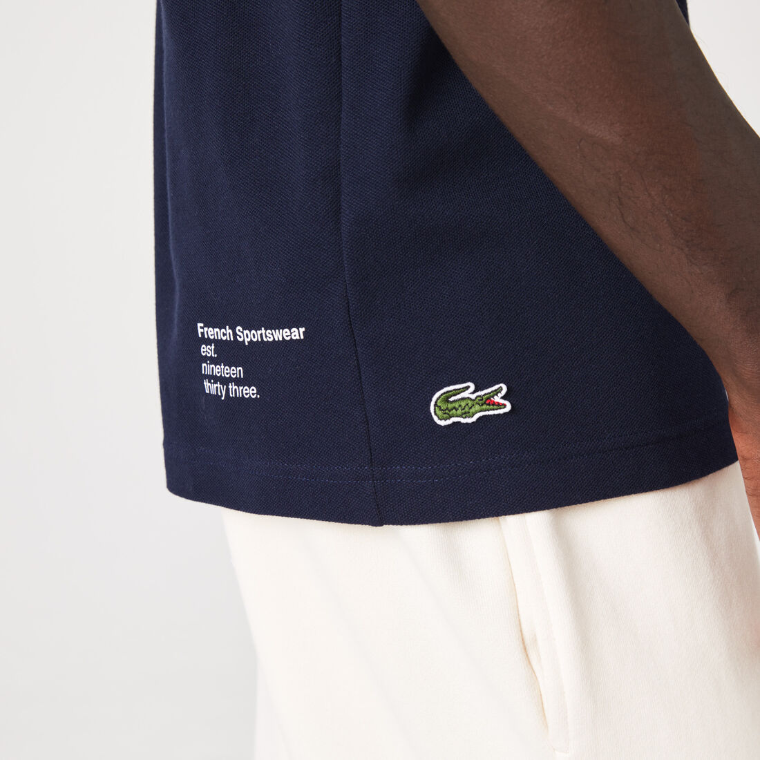 Men's Lacoste Branded Stretch Mini Piqué Polo Men's Lacoste Branded Stretch Mini Piqué Polo