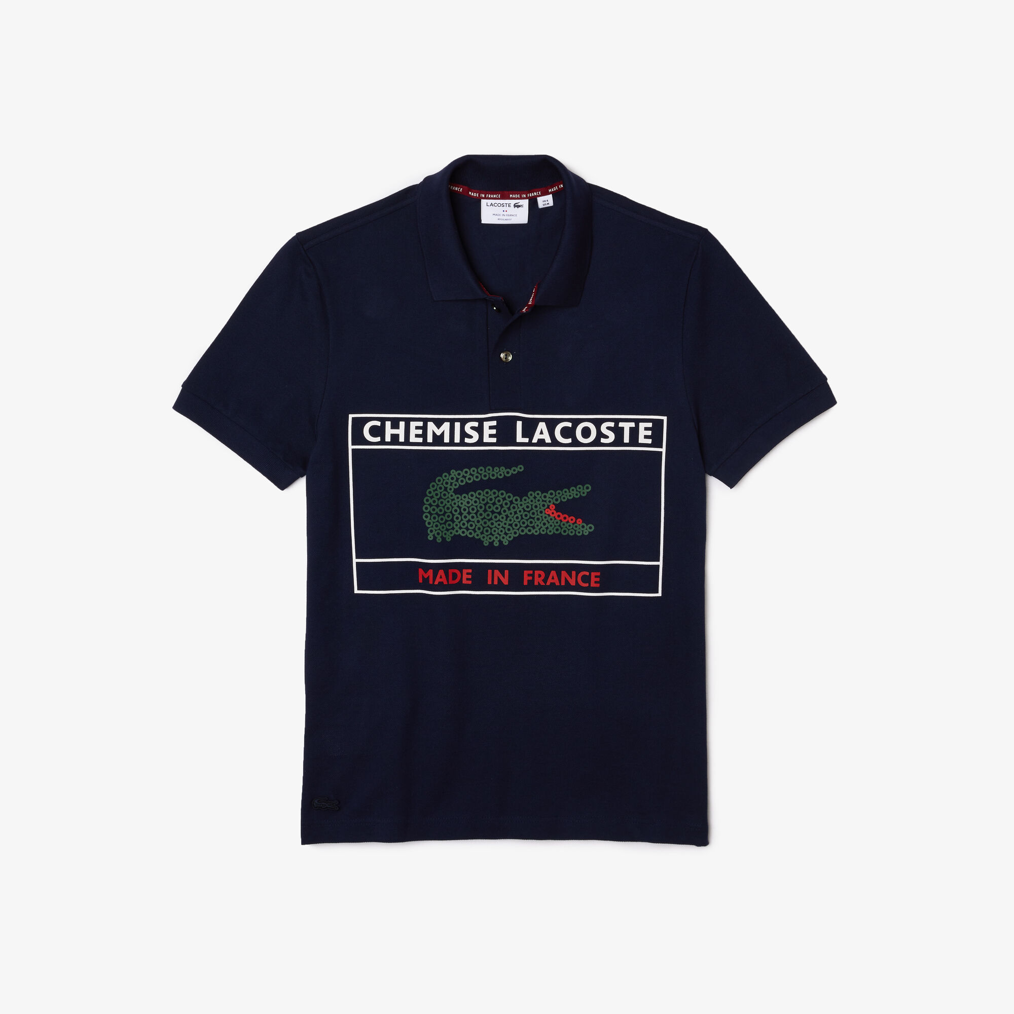 Buy Men s Lacoste Made in France Regular Fit Organic Cotton Polo Shirt Lacoste SA