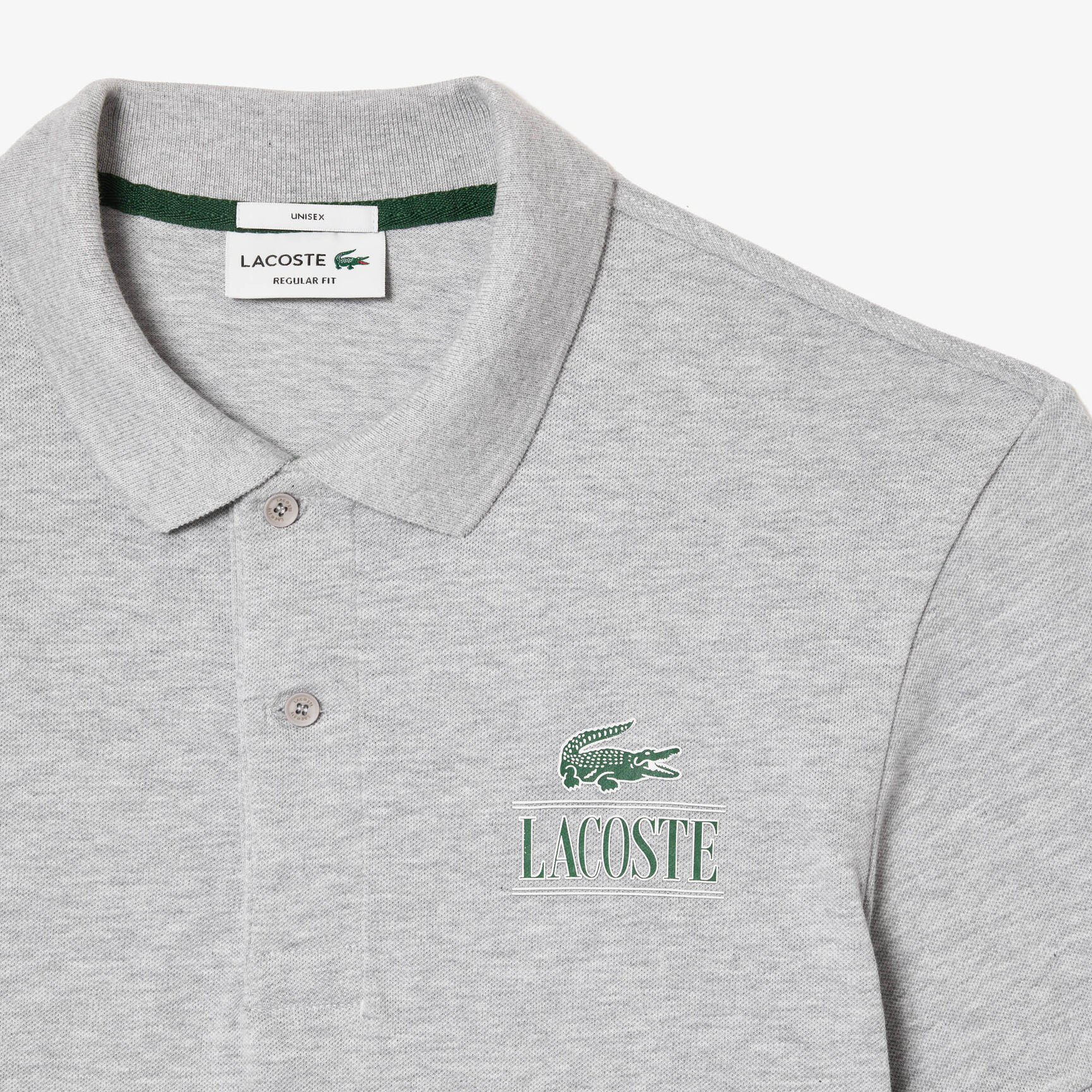 Lacoste Signature Print Stretch Pique Polo Shirt Lacoste Signature Print Stretch Pique Polo Shirt