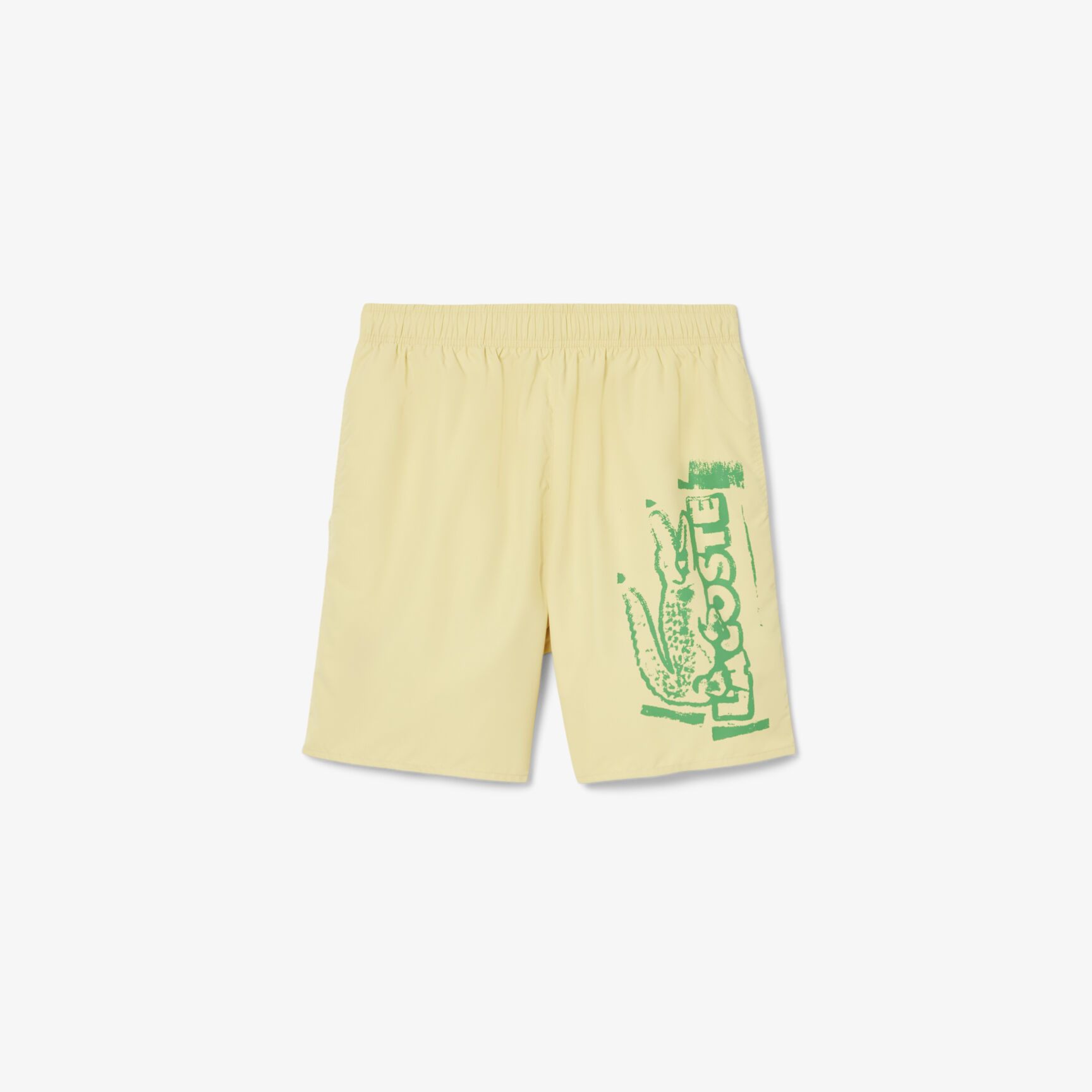 Long Branded Swim Trunks