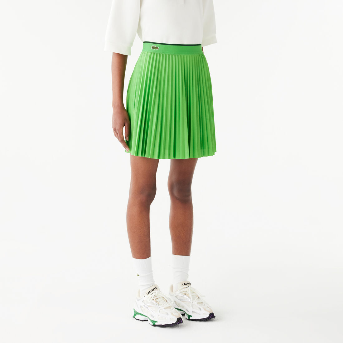 Short Pleated Elastic Waist Skirt Short Pleated Elastic Waist Skirt