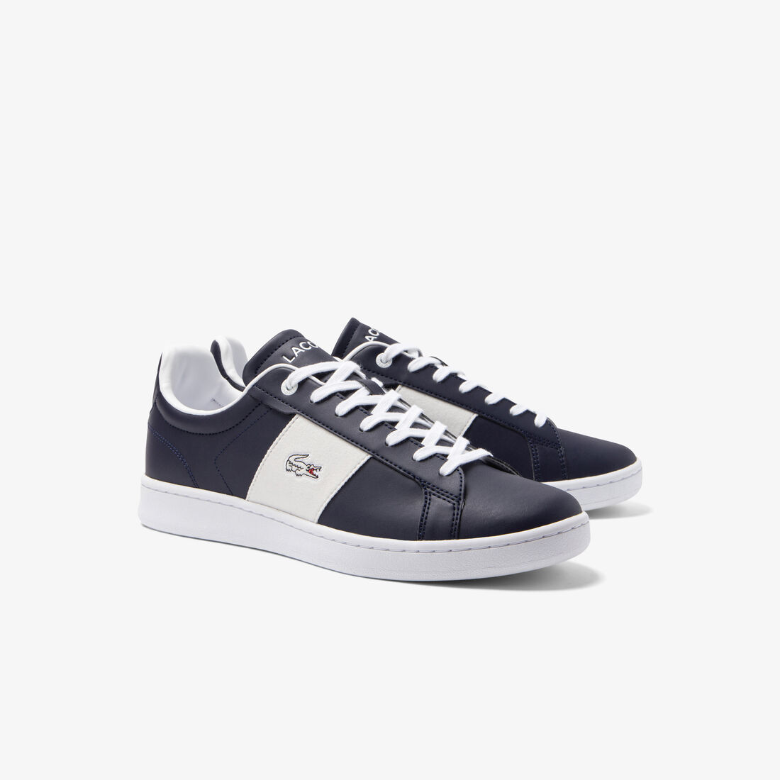 Men's Lacoste Carnaby Pro Leather Colour Contrast Trainers Men's Lacoste Carnaby Pro Leather Colour Contrast Trainers