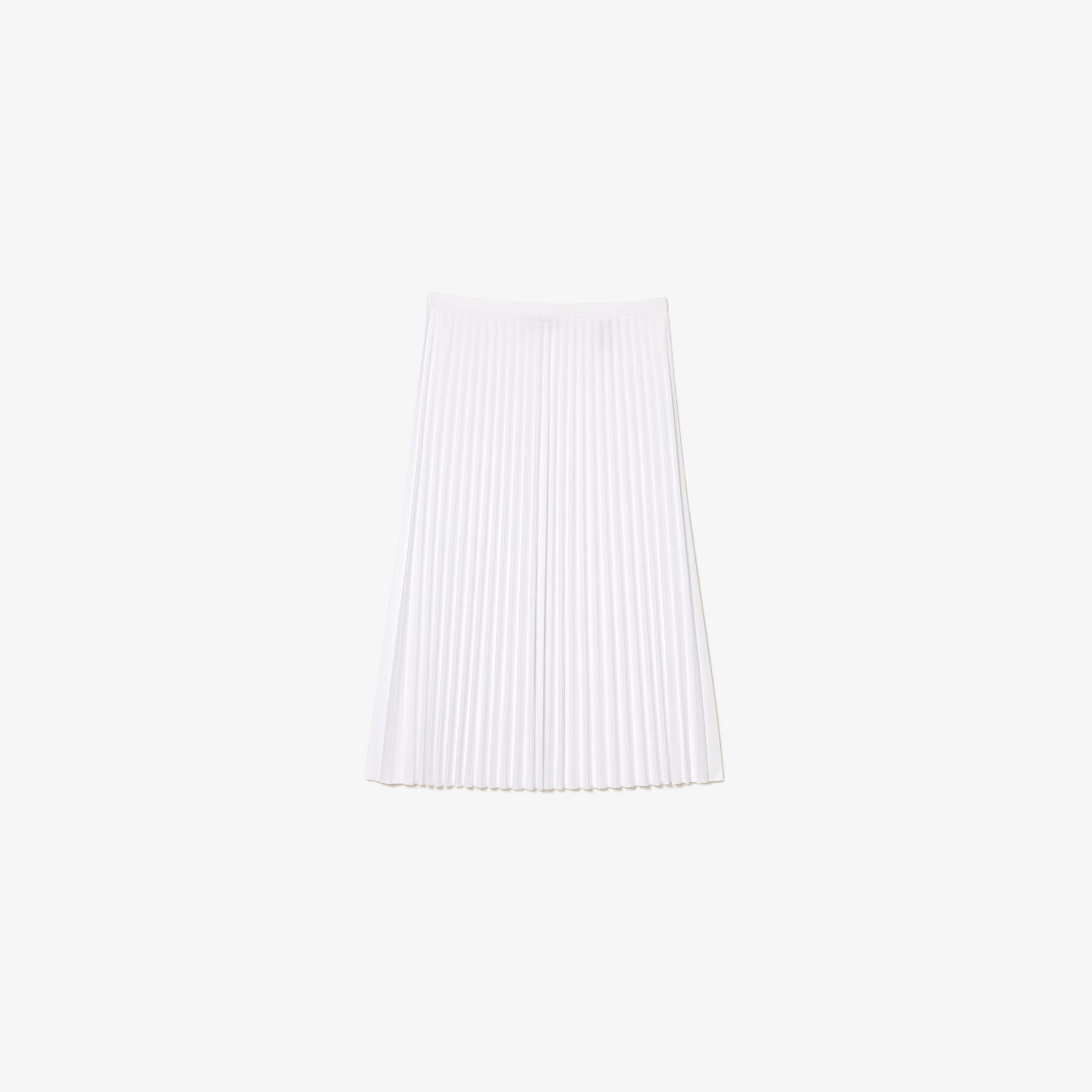 Elastic Waist Fluid Pleated Skirt lacoste elastic waist fluid pleated skirt