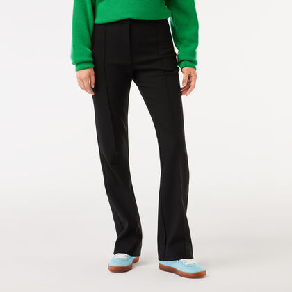 High Waist, Flared Cut Dress Pants