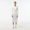 Elastic Waist Fluid Pleated Skirt lacoste elastic waist fluid pleated skirt