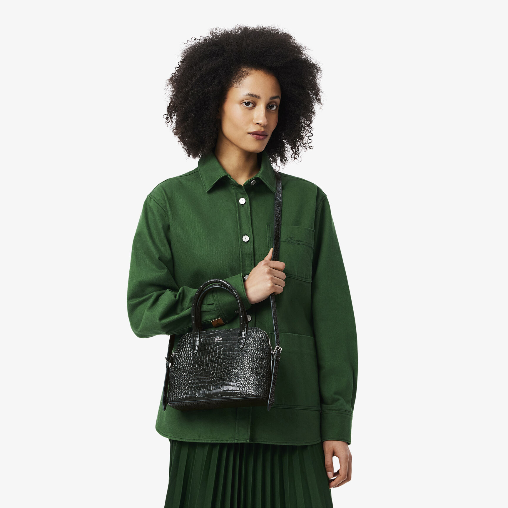 Small Embossed Leather Chantaco Bugatti Bag Small Embossed Leather Chantaco Bugatti Bag