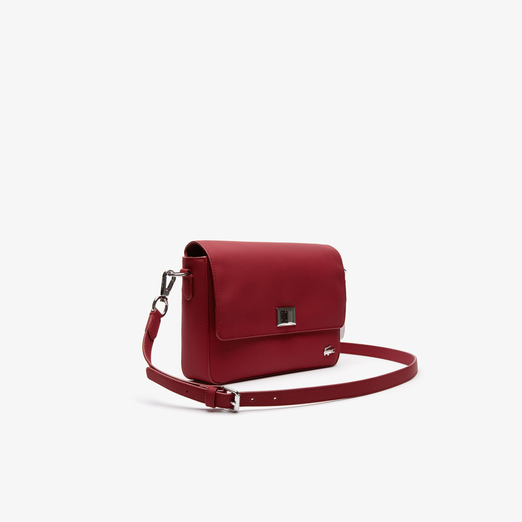 حقيبة كتف بمشبك محيكة من كنفا بيكيه بتصميم كلاسيكي عملي للسيدات من مجموعة Daily Classic