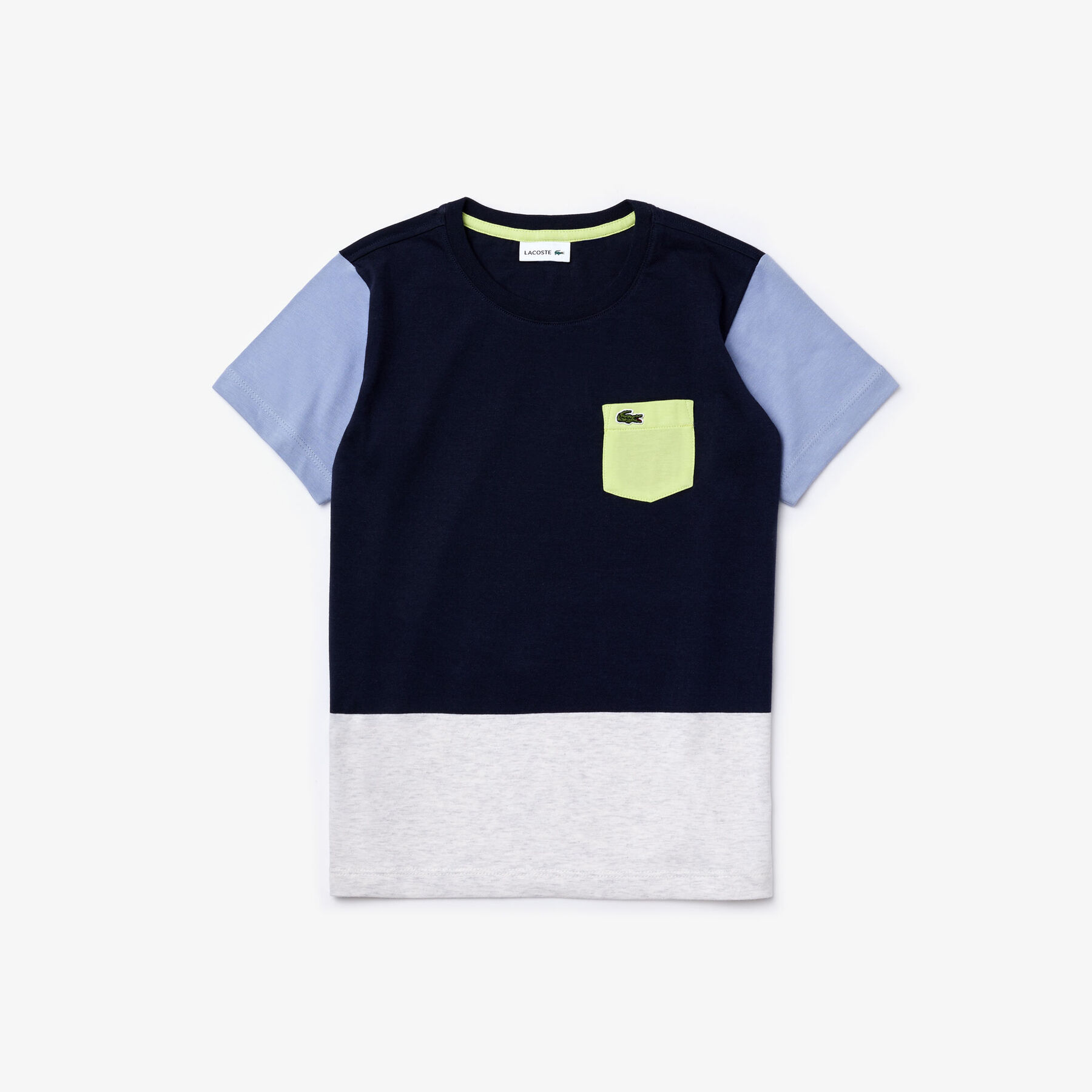 Boy’s Cotton Colourblock T-shirt lacoste boy s cotton colourblock t shirt