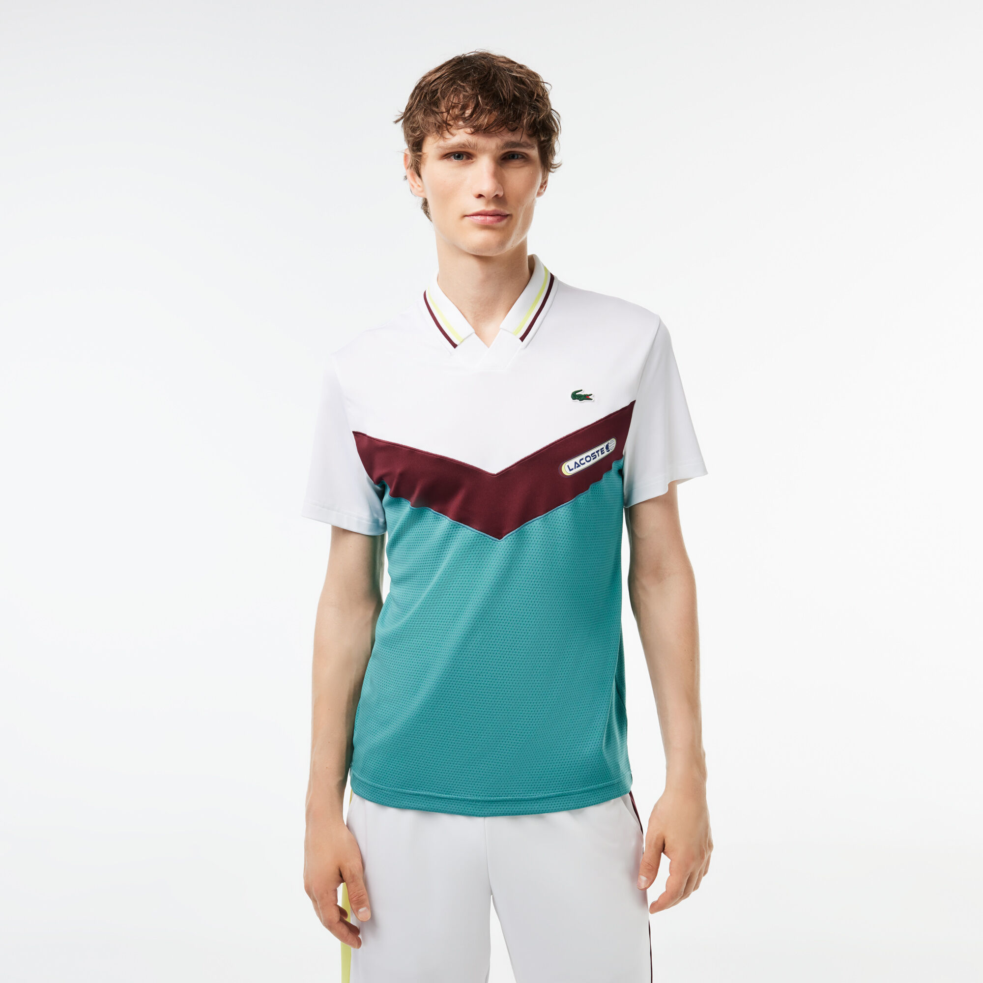 Buy Slim Fit Lacoste Tennis x Daniil Medvedev Seamless Effect Polo Shirt Lacoste SA
