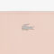 lacoste anna coated pique canvas pouch