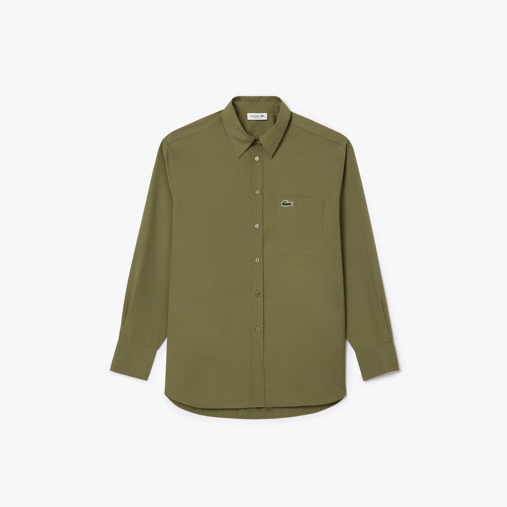 Oversized Fit Cotton Poplin Shirt