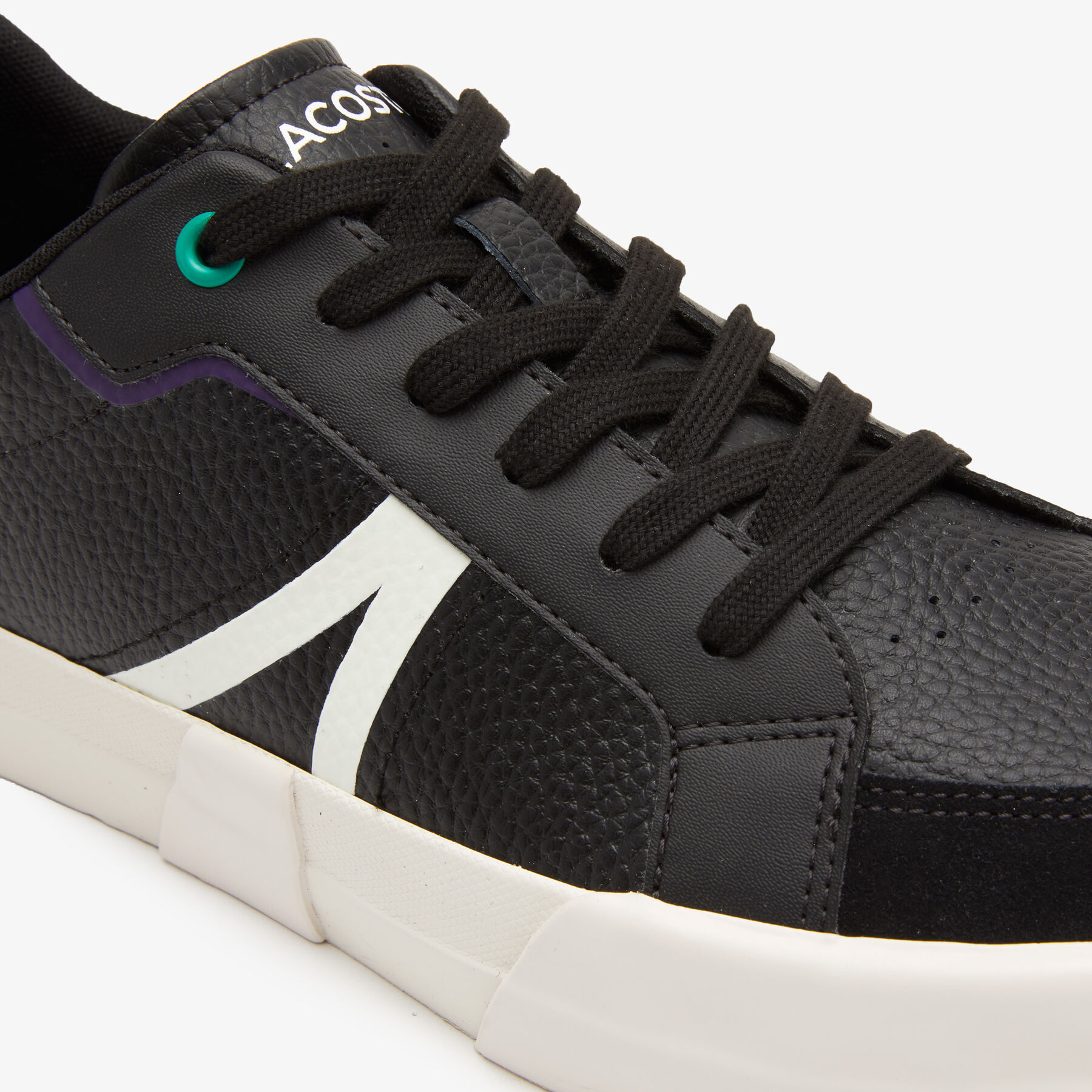 Men's Lacoste L004 Leather Colour-Pop Trainers men s lacoste l004 leather colour pop trainers