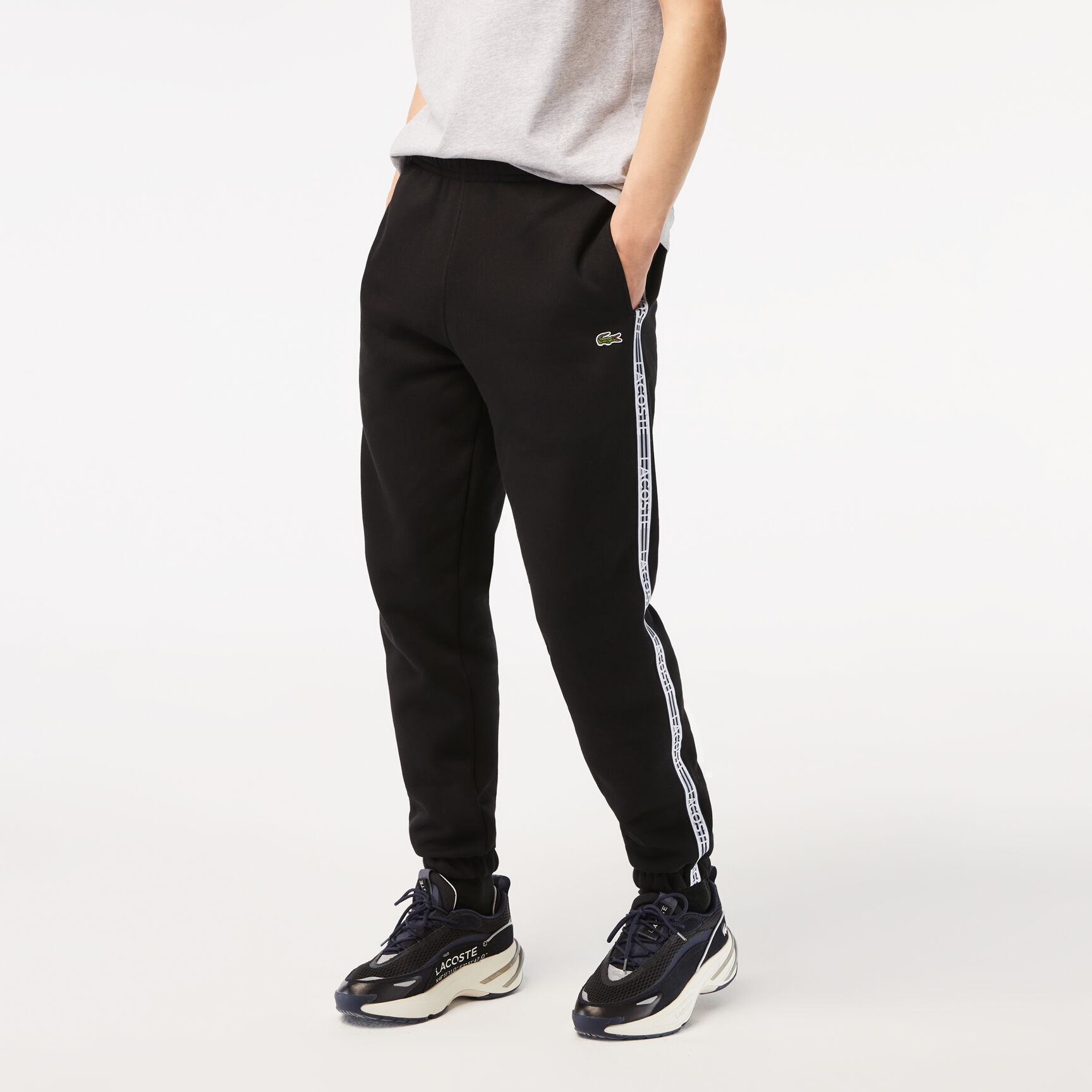 Men's Lacoste Logo Stripe Track Pants