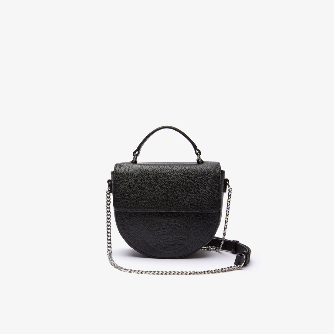 حقيبة كتف نسائية Croco Crew جلد بحبيبات دائرية