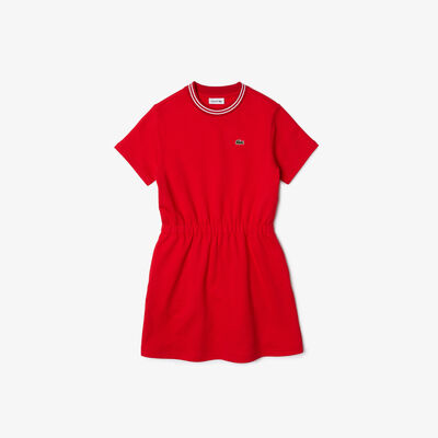 Girls' Heritage Print Cotton Fleece T-shirt Dress