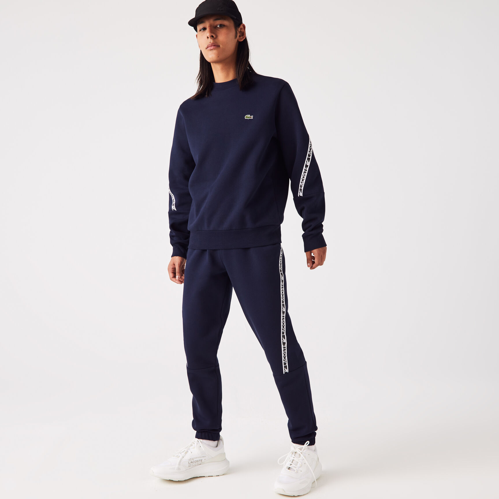 Men's Lacoste Printed Bands Trackpants