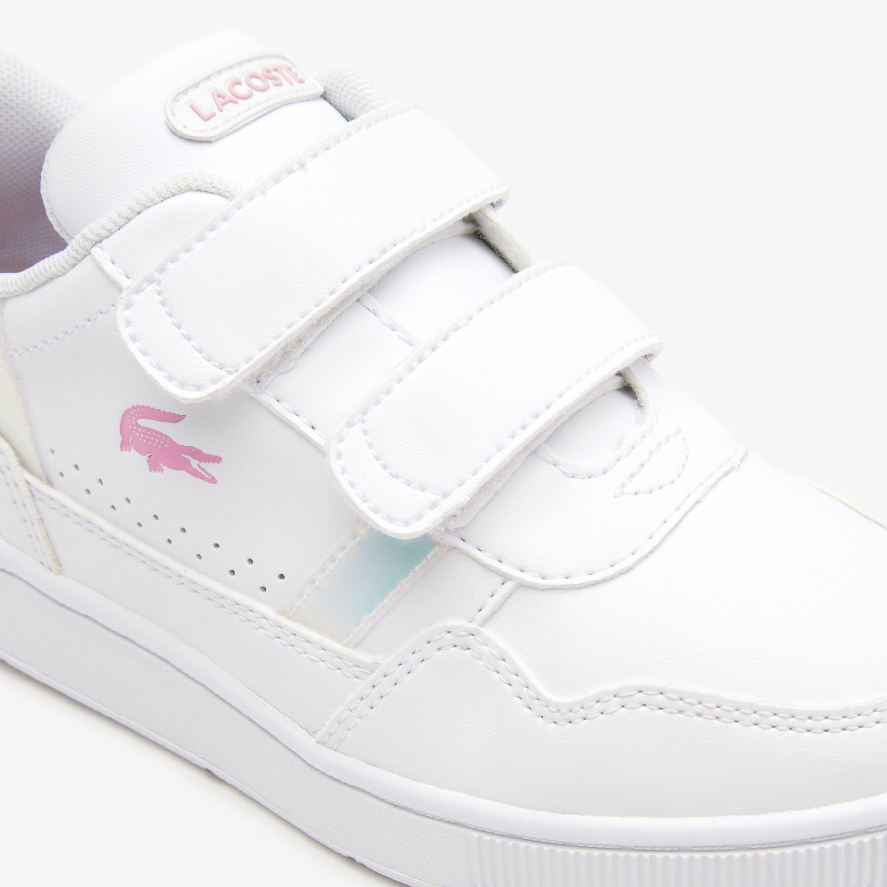 lacoste children s t clip synthetic popped heel sneakers