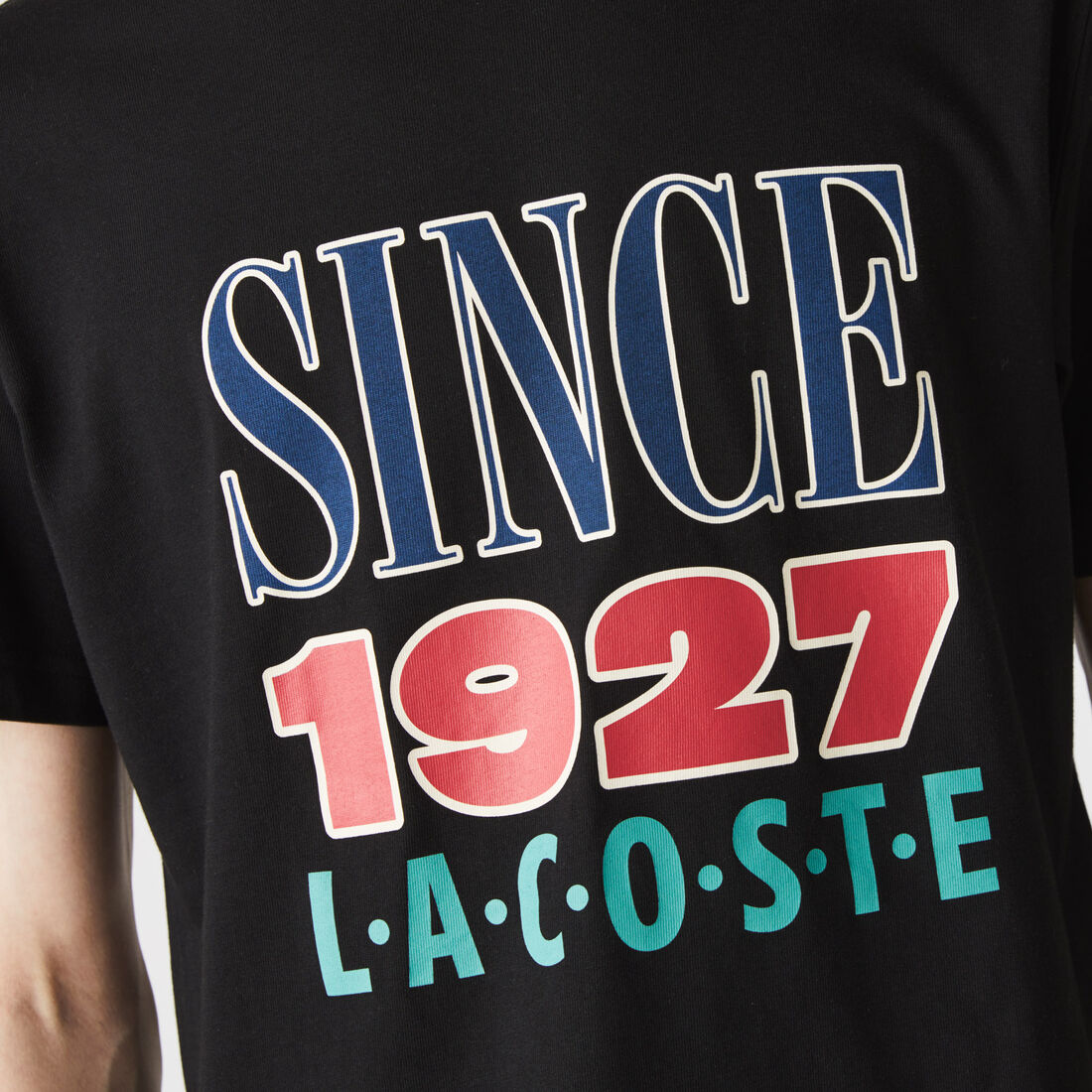 تي شيرت قطني للجنسين مع طباعة مجموعة Lacoste LIVE تي شيرت قطني للجنسين مع طباعة مجموعة Lacoste LIVE
