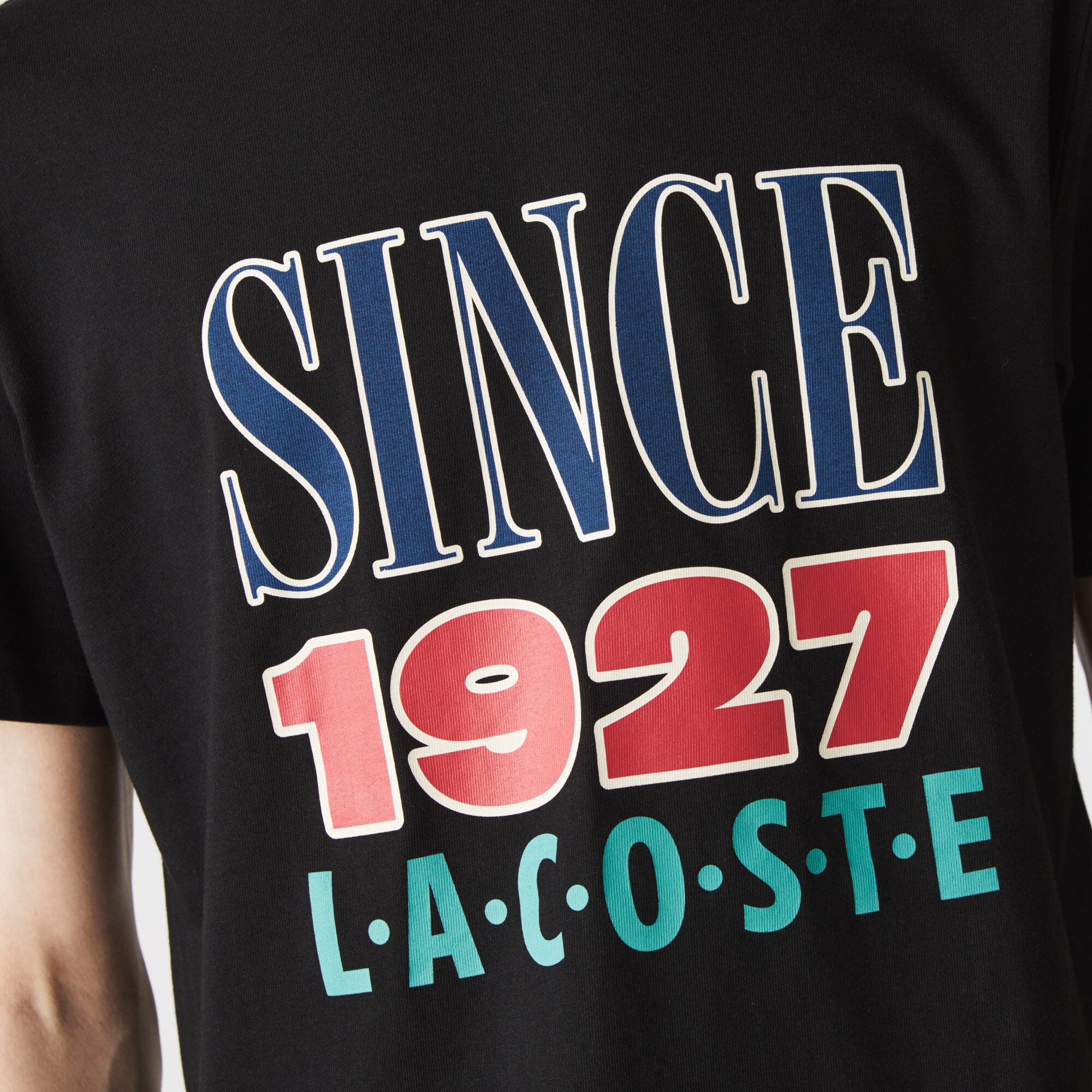 Unisex Lacoste LIVE Print Cotton T-shirt
