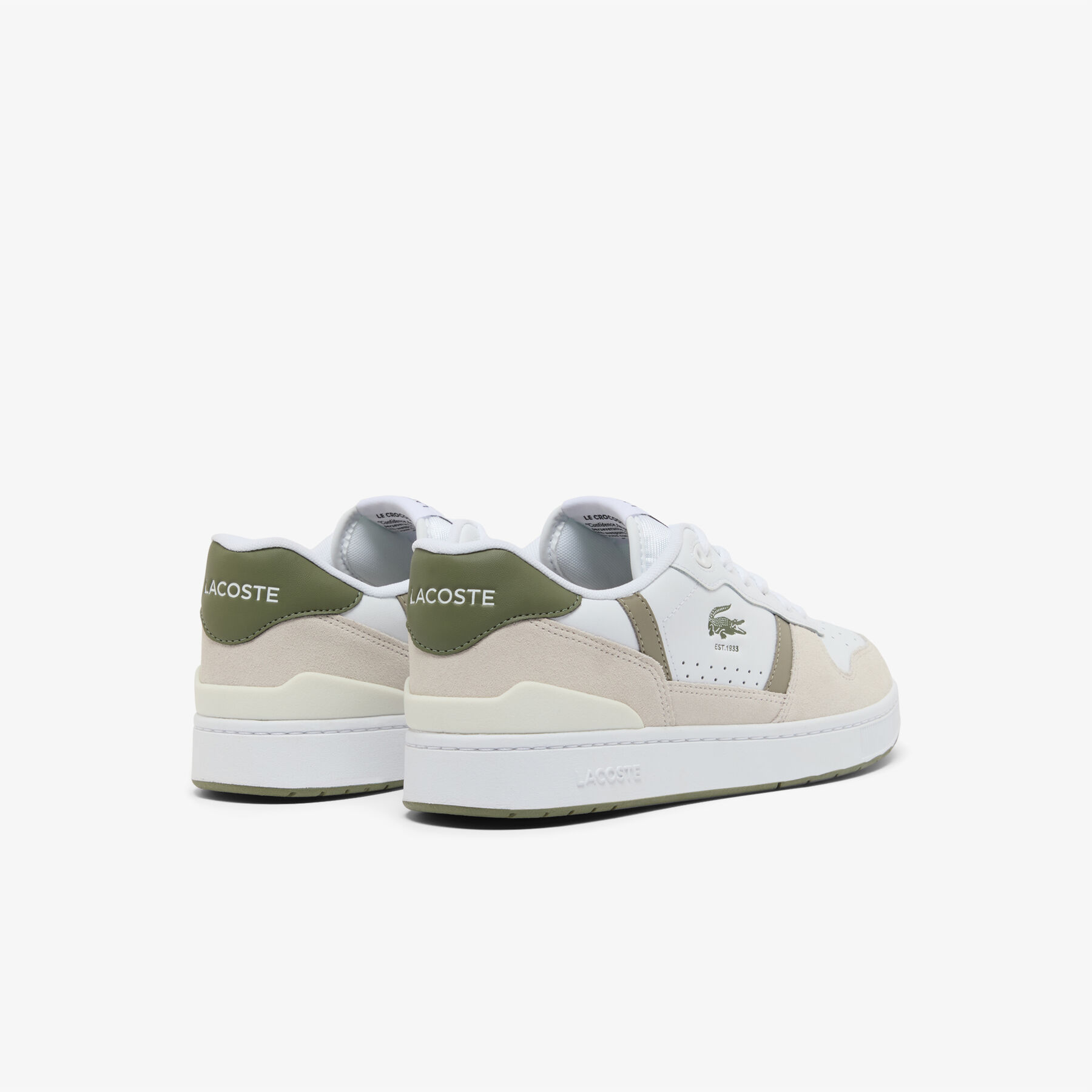 Men's T-Clip Set Leather Sneakers lacoste men s t clip set leather sneakers