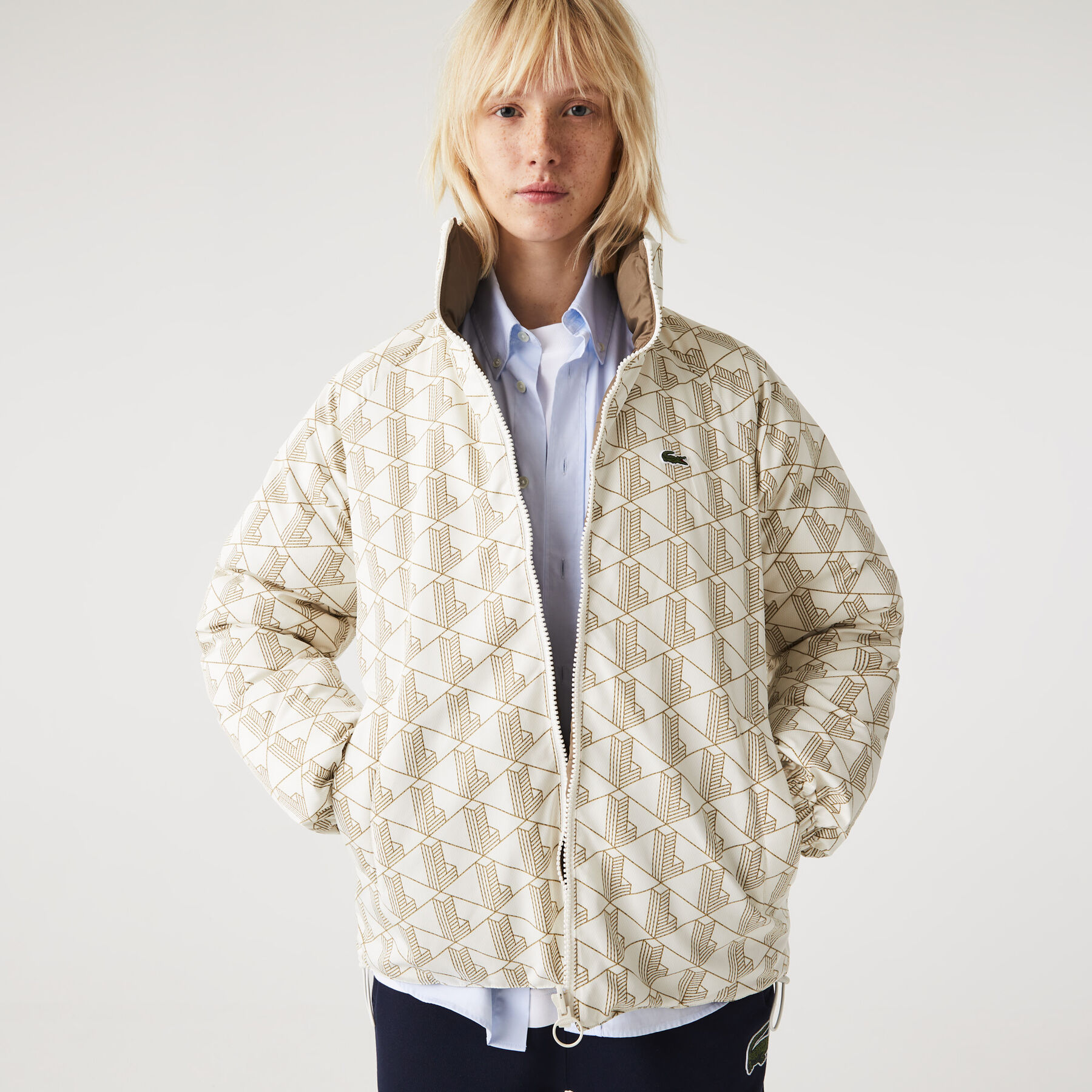 Unisex Lacoste Water-Repellent Reversible Jacket unisex lacoste water repellent reversible jacket