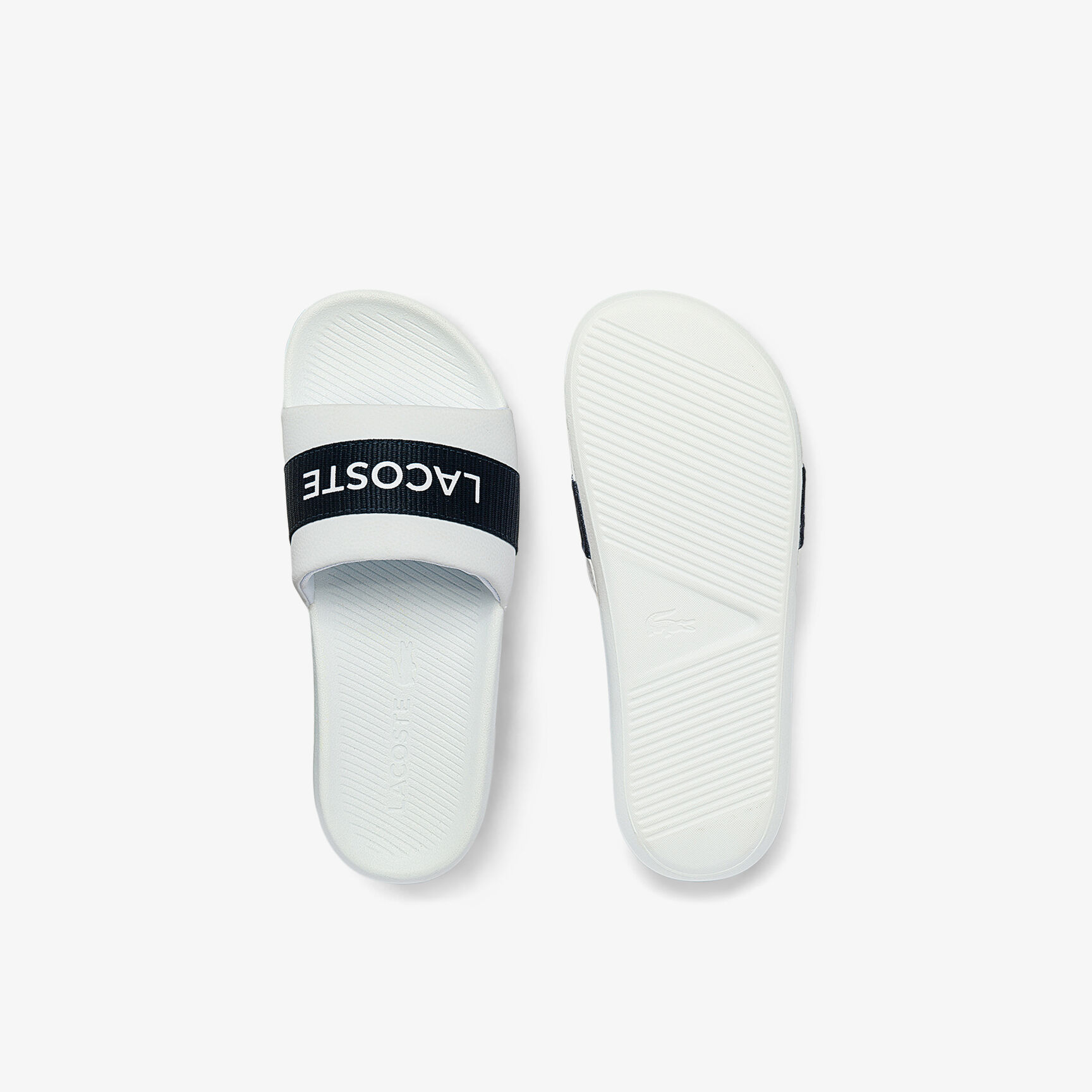 Men's Croco Slides Textile Logo