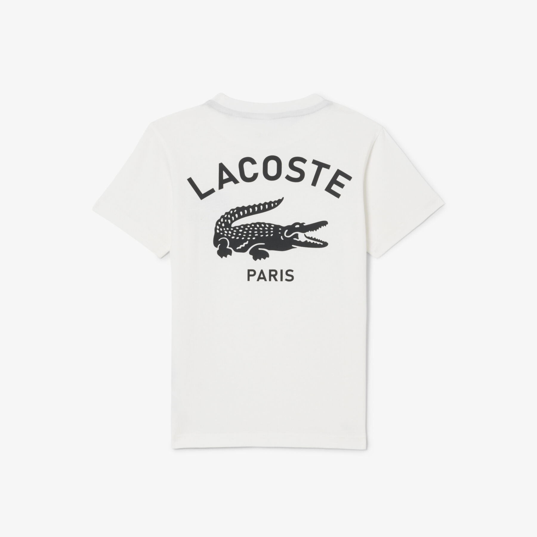 lacoste print cotton t shirt