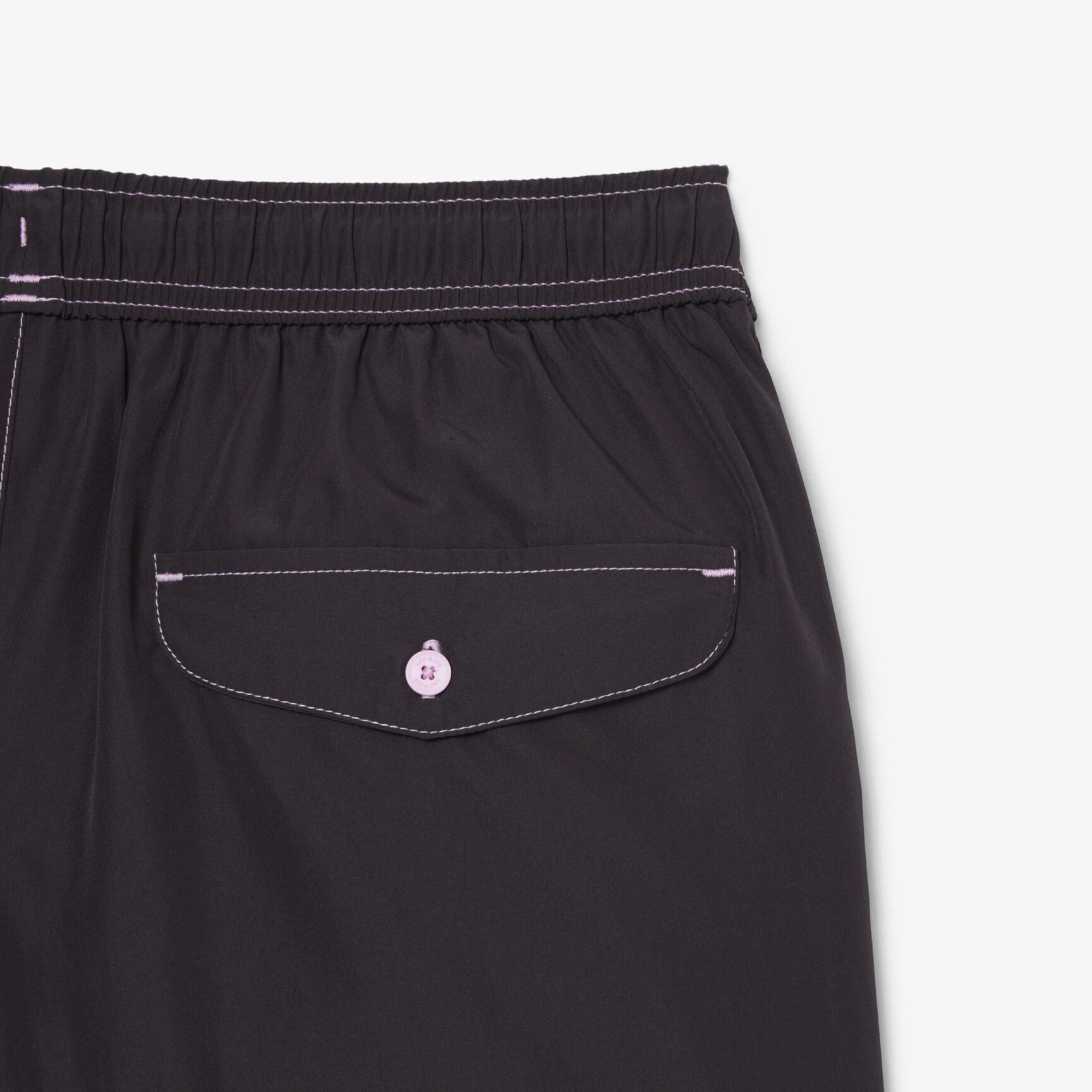Mid Length Tennis Print Swim Trunks