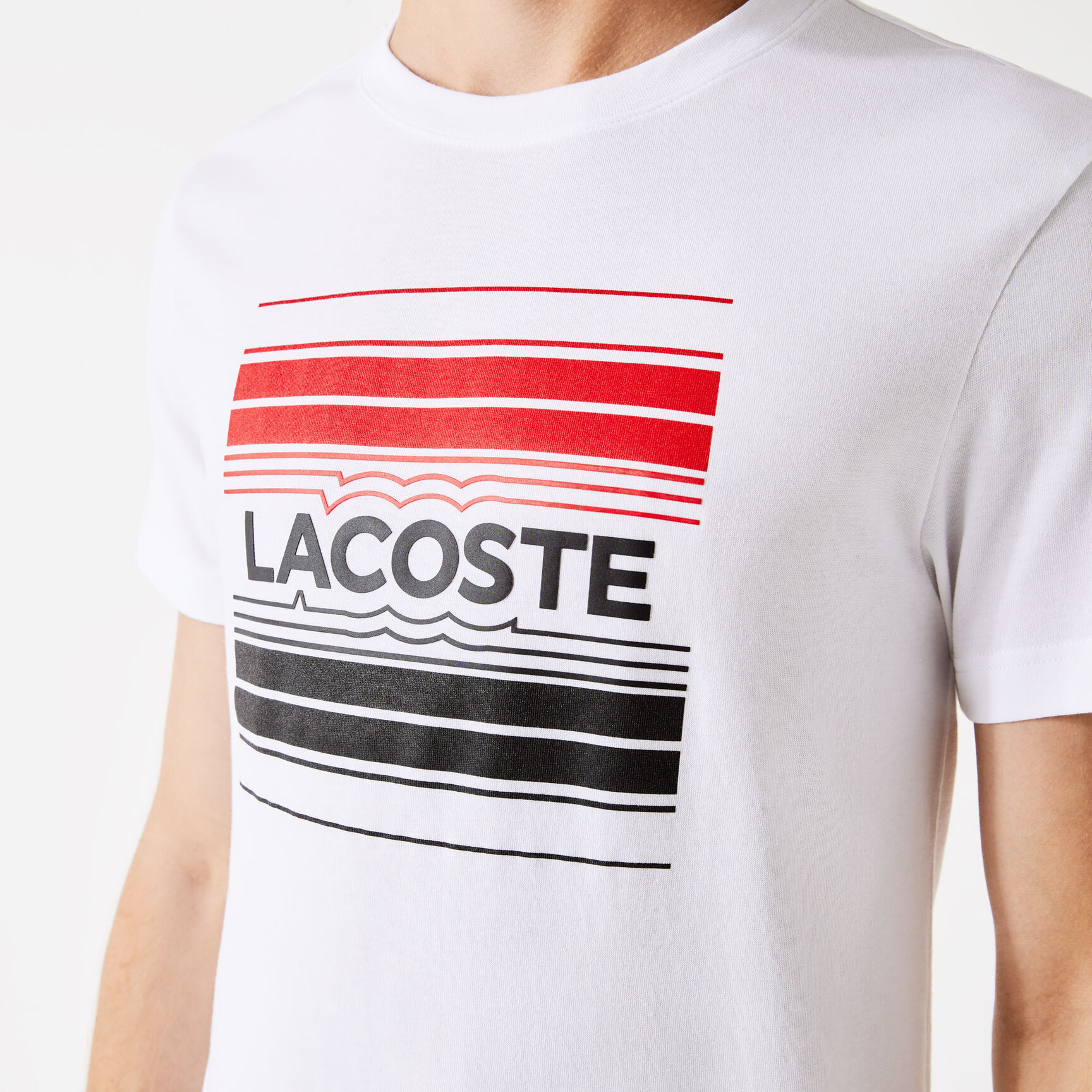 Men's Lacoste SPORT Stylized Logo Print Organic Cotton T-shirt