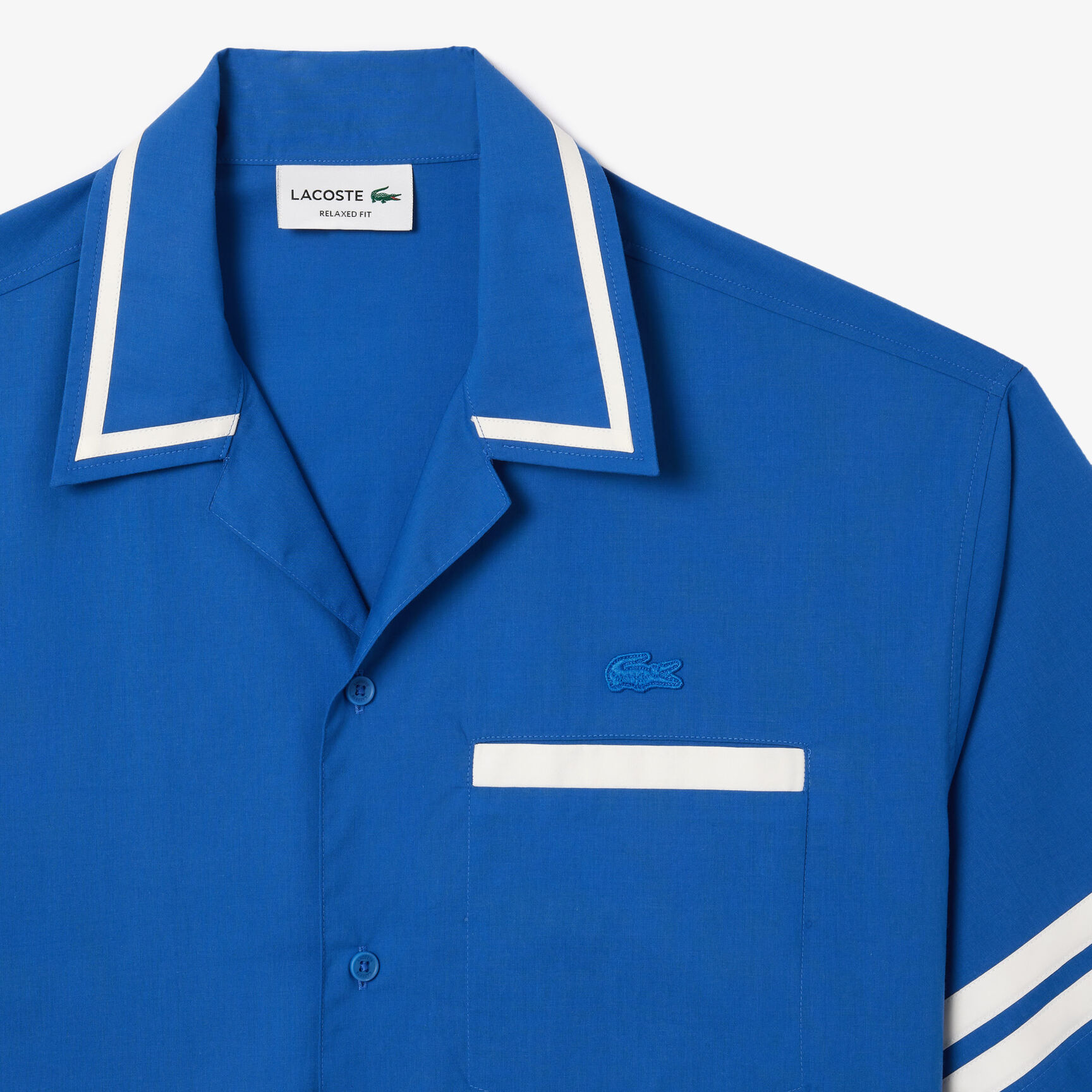 قميص لاكوست قطني طويل بطبعة خلفية قميص لاكوست قطني طويل بطبعة خلفية