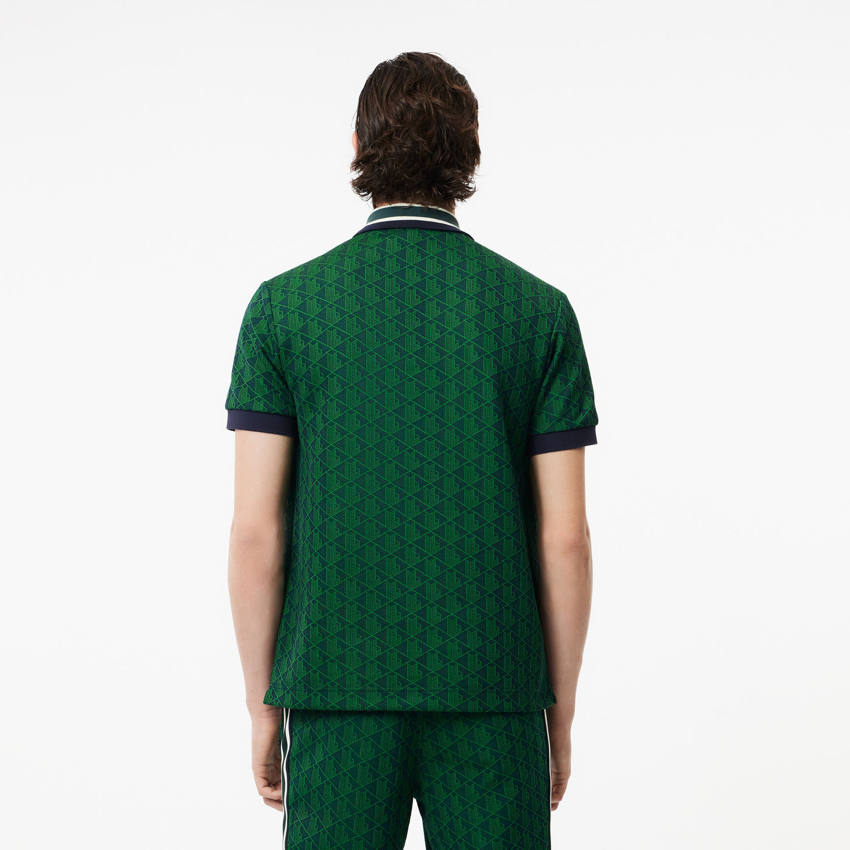 Classic Fit Monogram Jacquard Polo Shirt