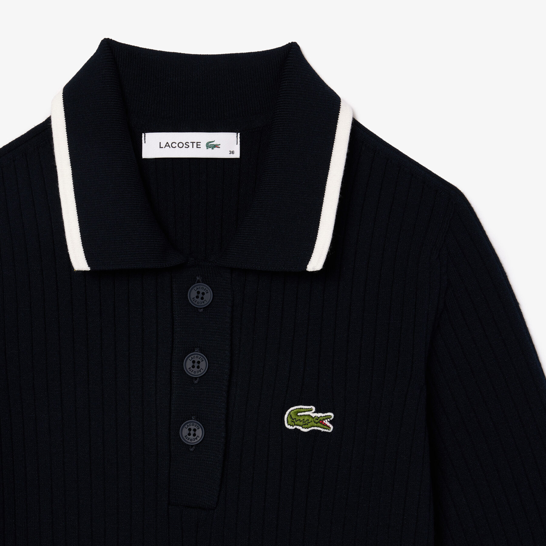 3D Seamless Flared Polo Dress lacoste 3d seamless flared polo dress