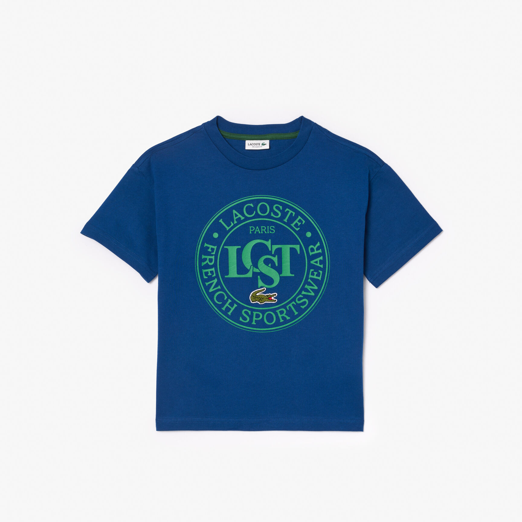 Contrast Badge Cotton T-shirt