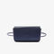 lacoste women s chantaco matte piqu  leather flap belt bag