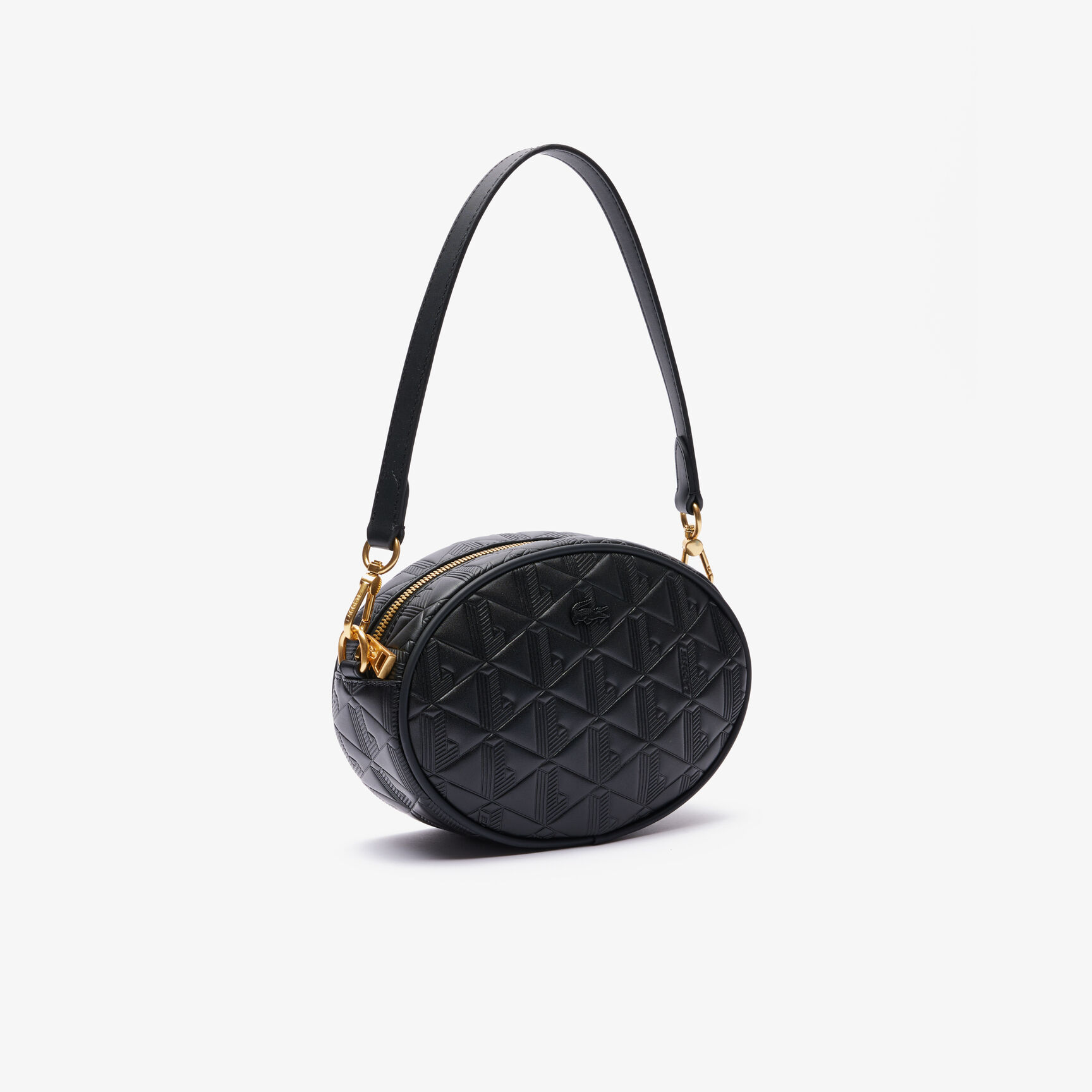 Maheki Oval Leather Shoulder Strap Purse Maheki Oval Leather Shoulder Strap Purse