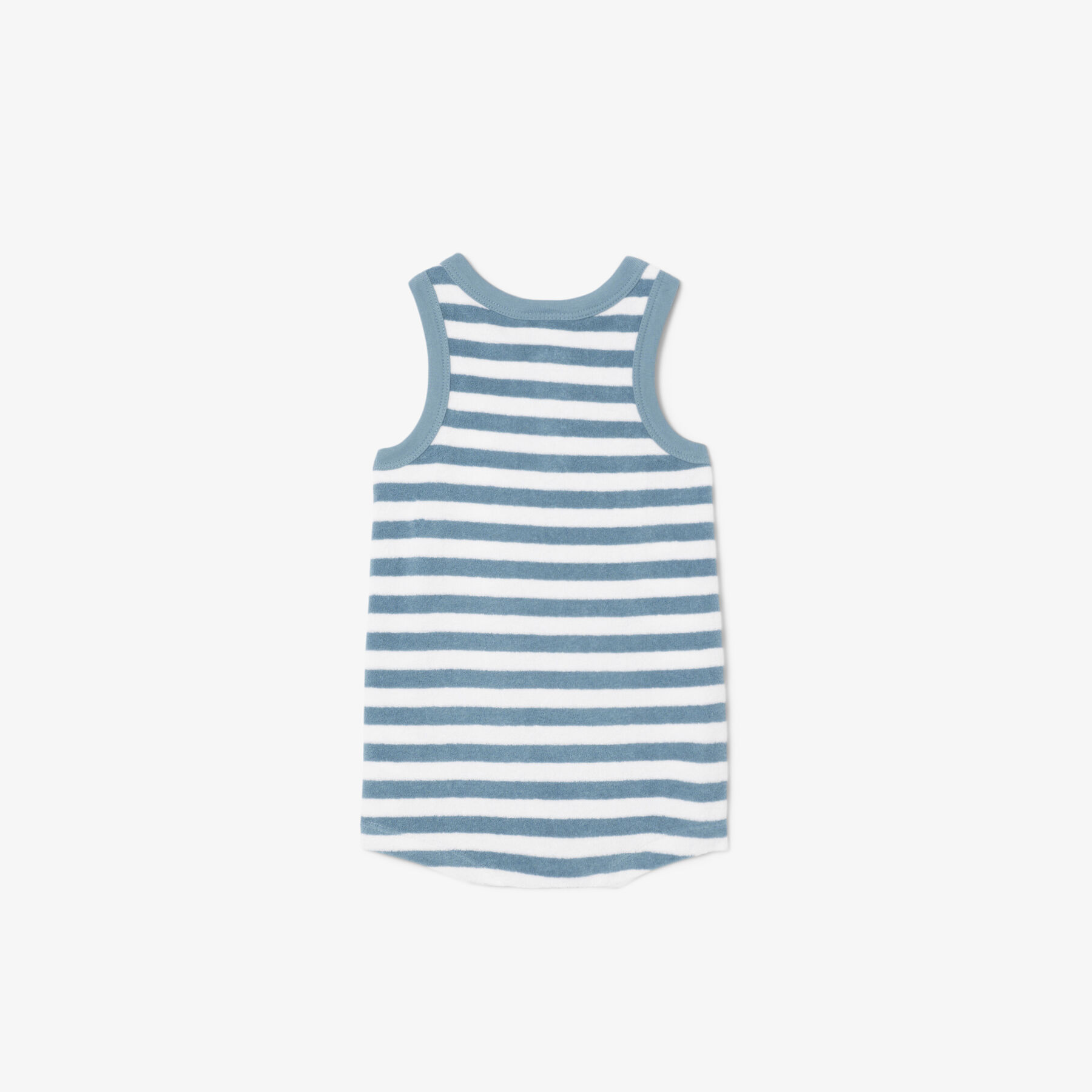 lacoste striped terry baby onesie